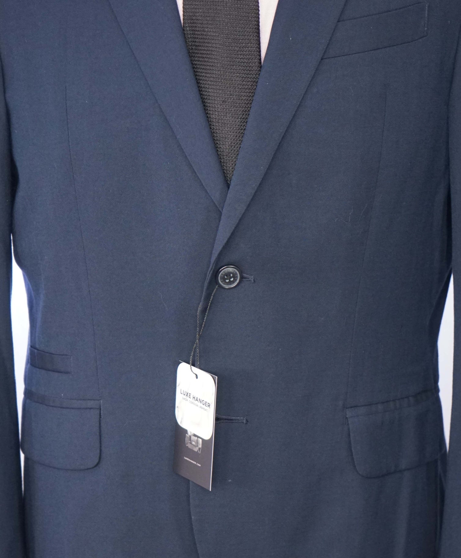 ARMANI EXCHANGE - Solid Navy Blue Blazer - 40S