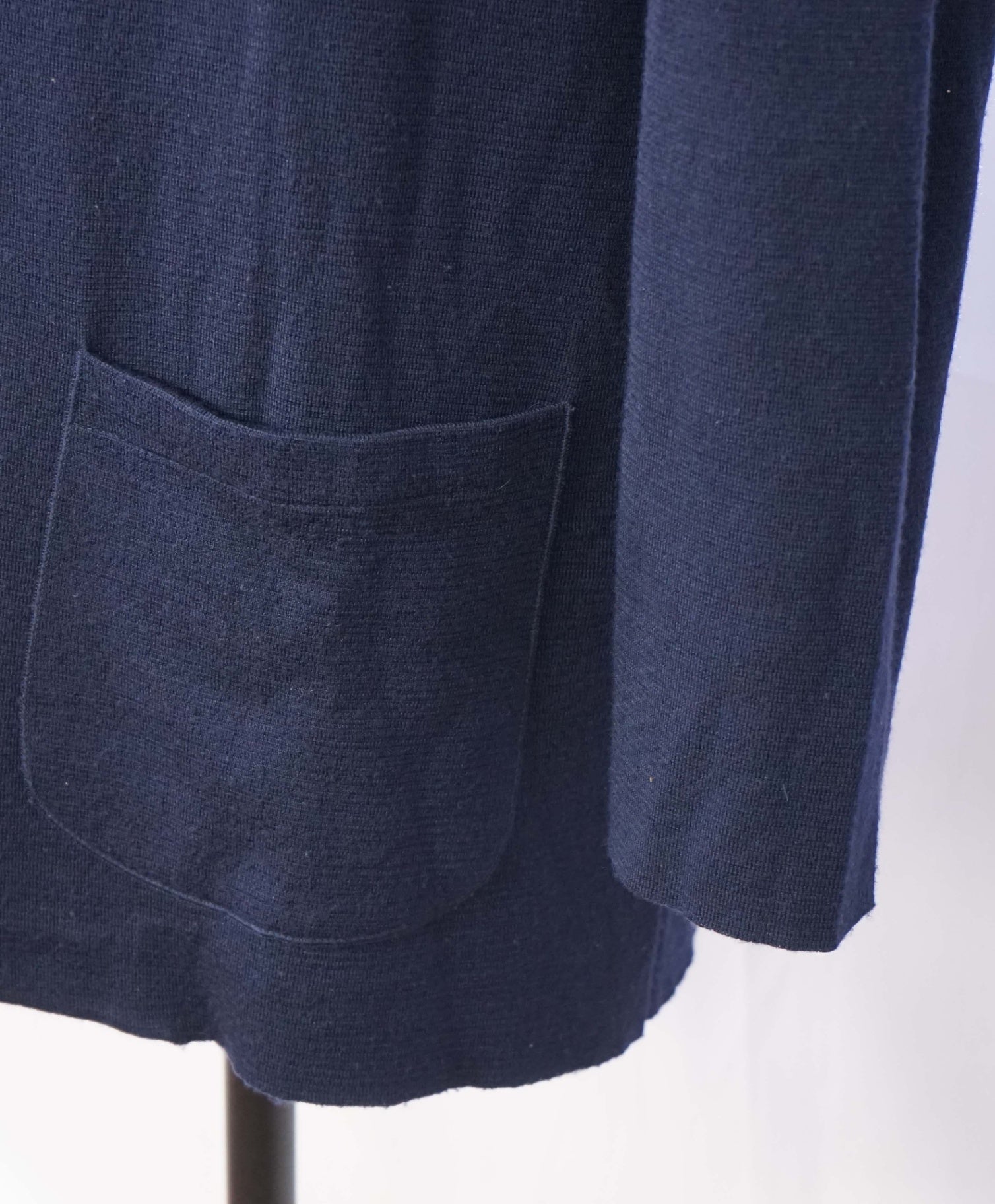 $1,595 ISAIA - Navy Blue Wool/Silk/Cashmere Sweater Blazer - 3XL