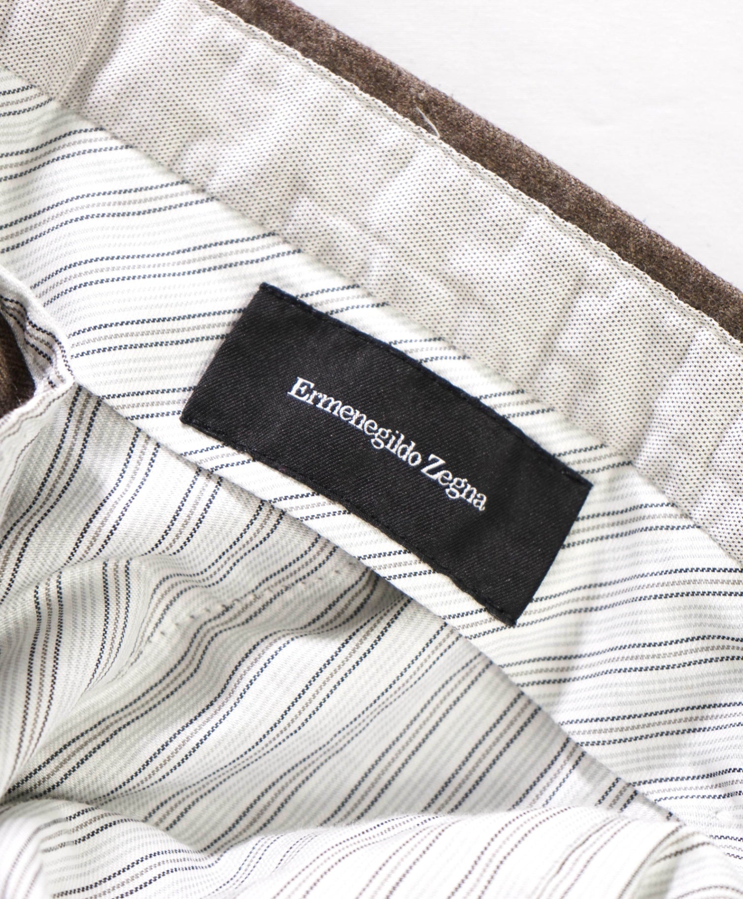 $600 ZEGNA - Light Brown Wool Pants - 38W