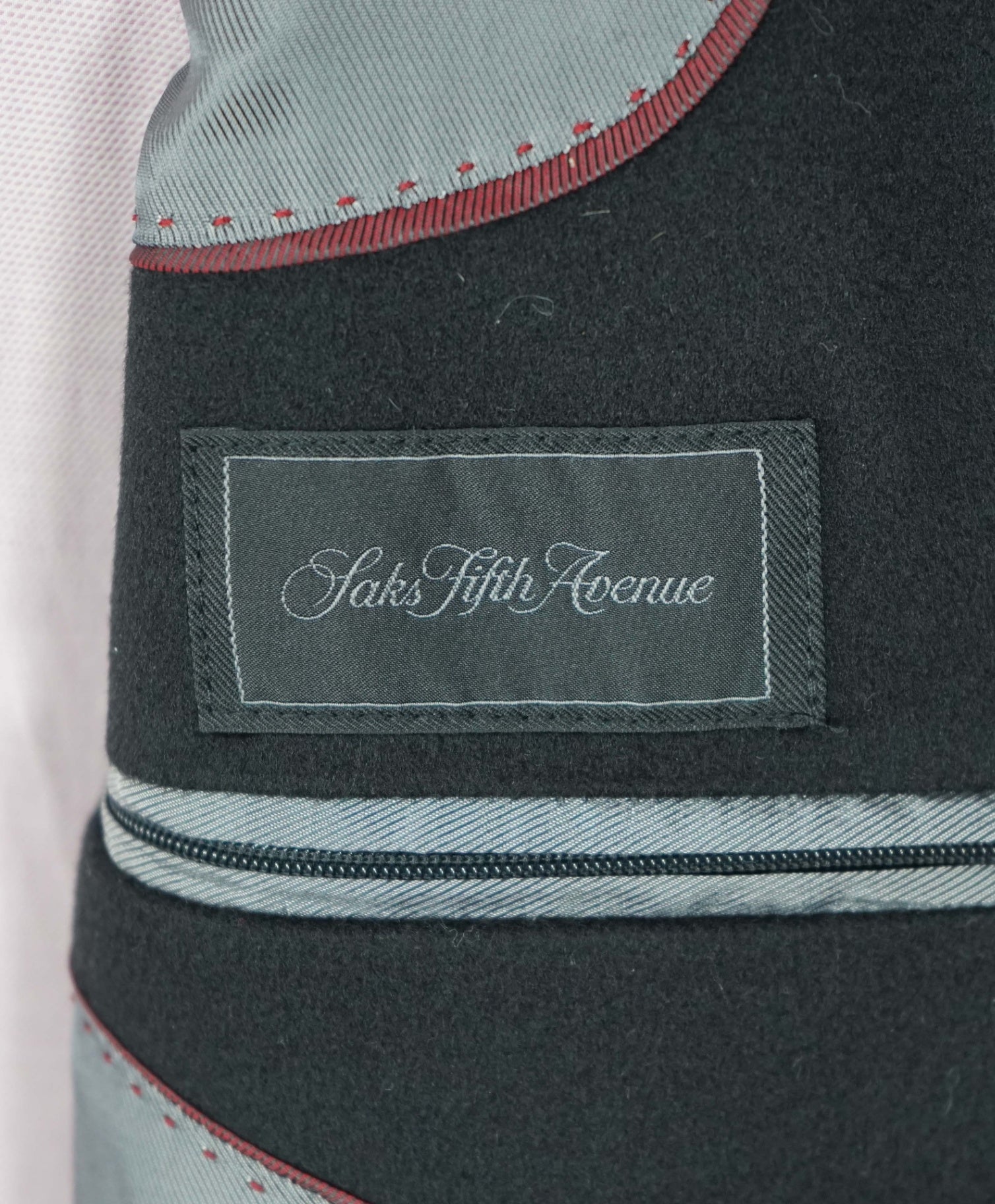 $1,295 LORO PIANA For SFA - Black Wool/Cashmere Coat - 48R