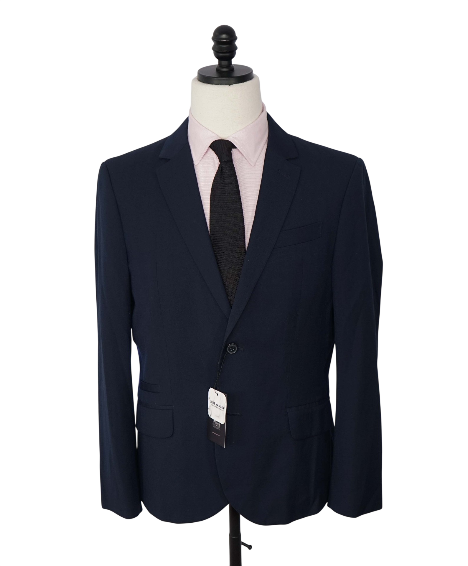 ARMANI EXCHANGE - Solid Navy Blue Blazer - 40S