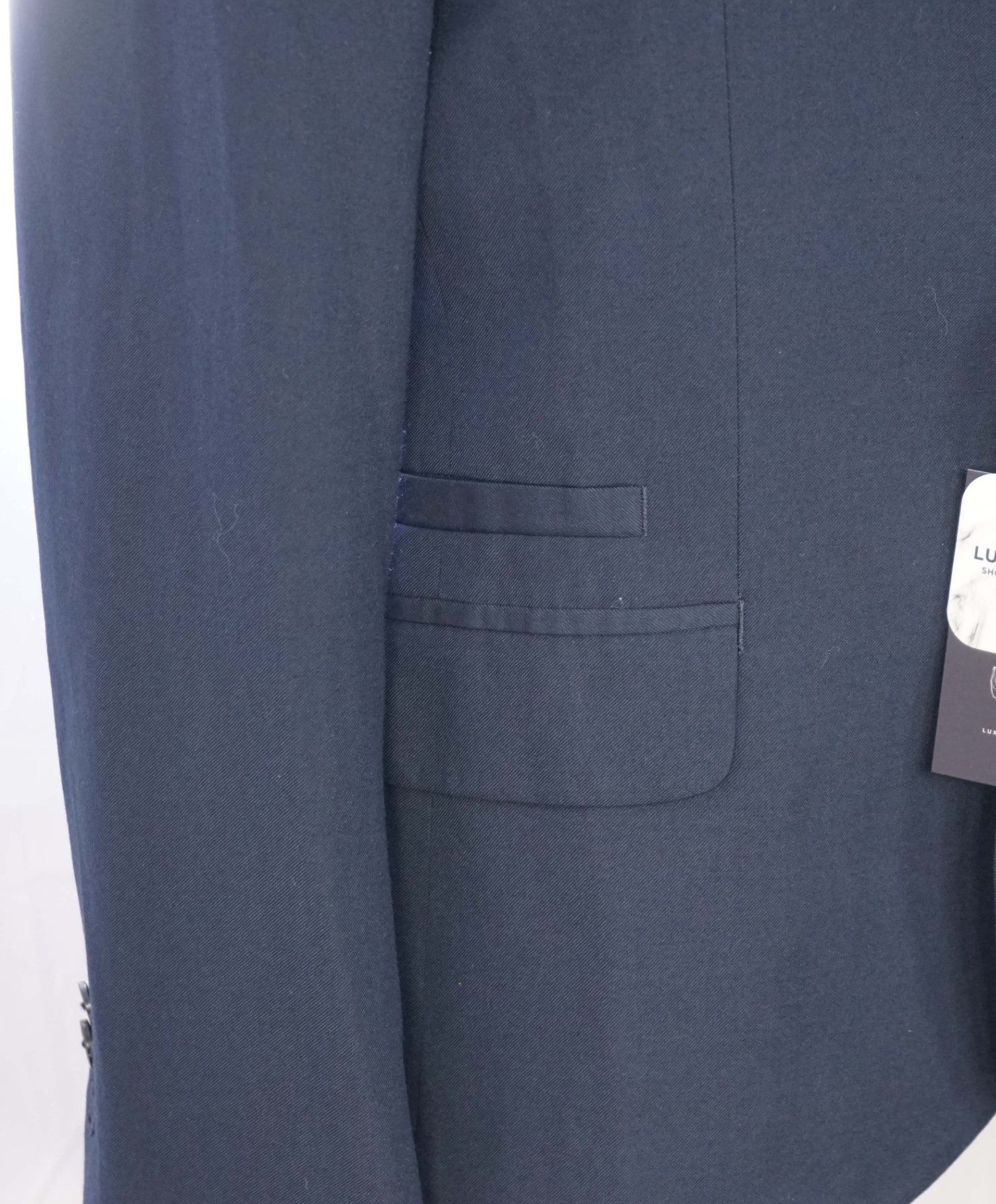 ARMANI EXCHANGE - Solid Navy Blue Blazer - 40S