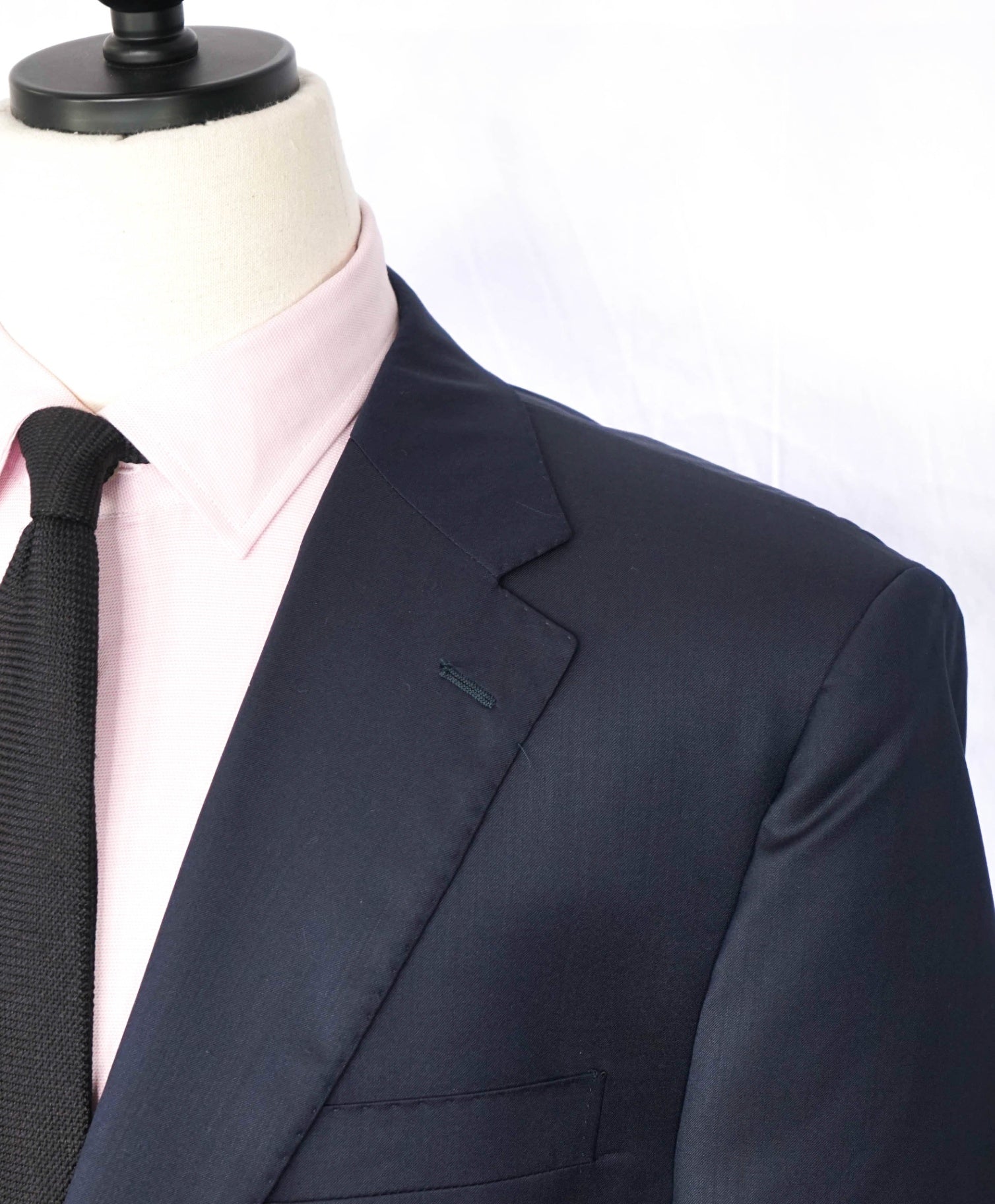 $1,295 ZEGNA For SFA - Navy Blue Wool/Silk Suit - 46R