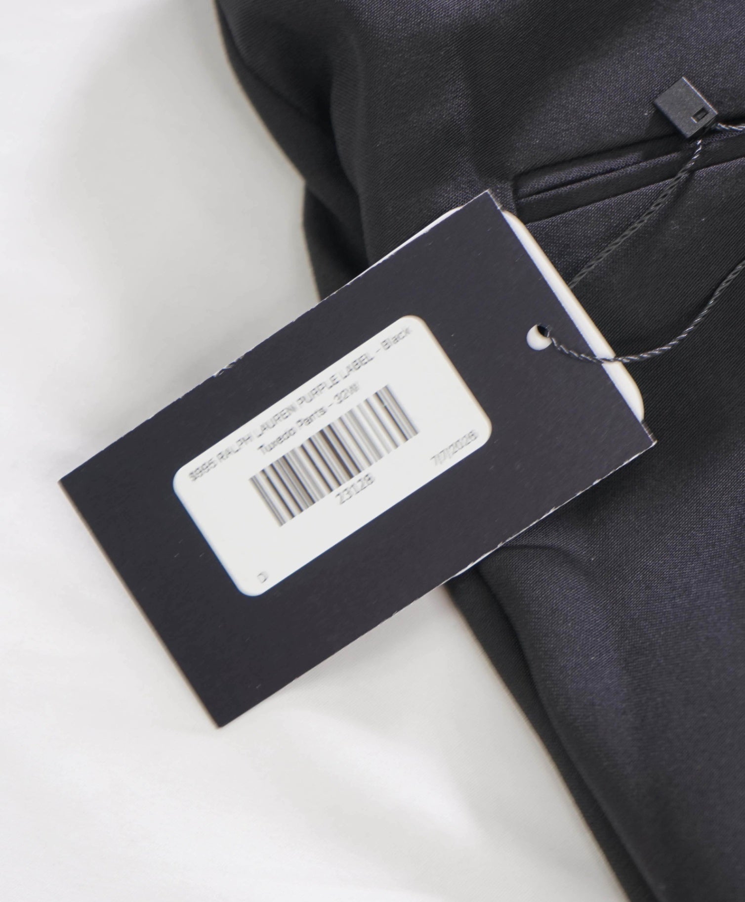 $995 RALPH LAUREN PURPLE LABEL - Black Tuxedo Pants - 32W