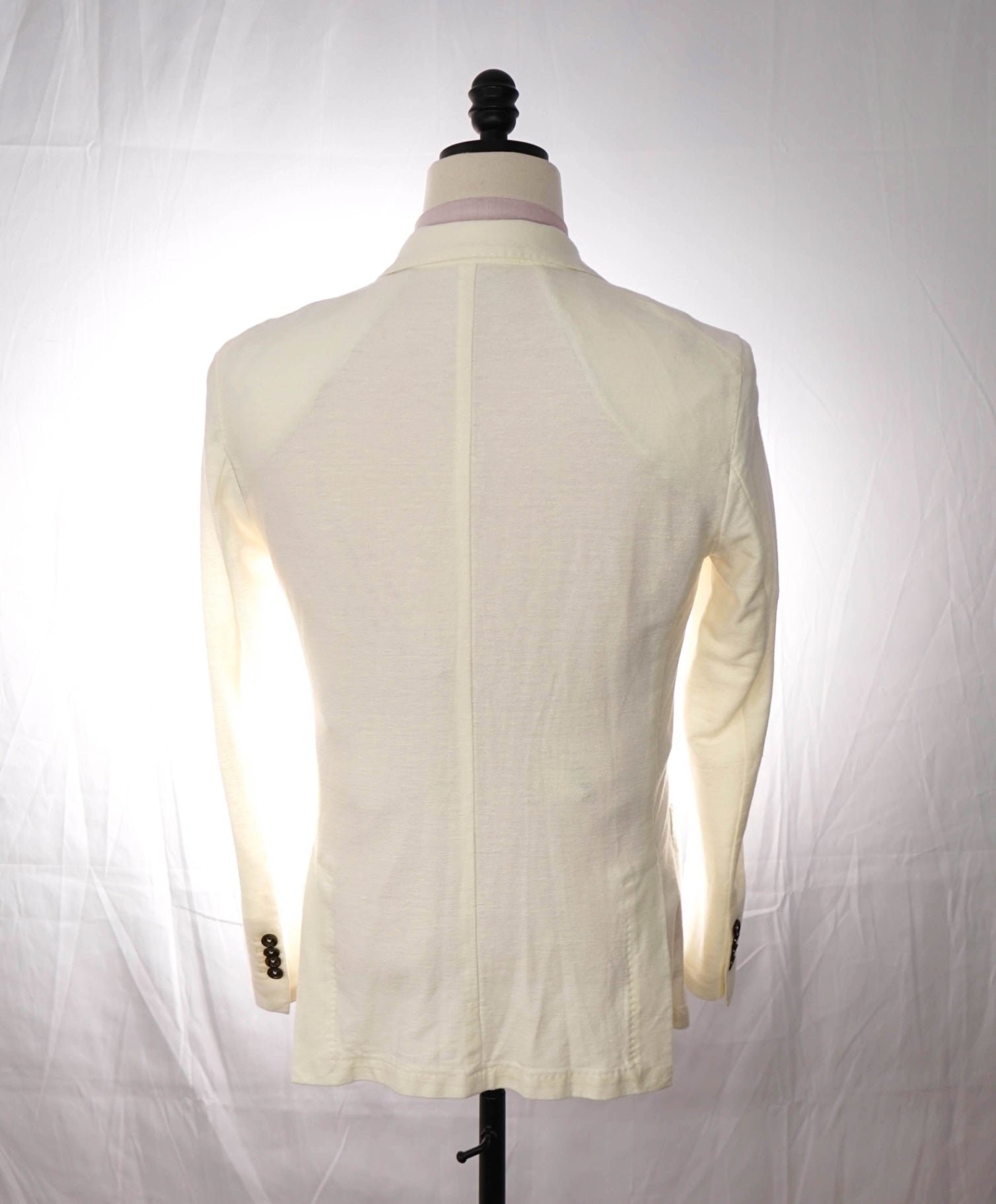 $1,095 ELEVENTY - LINEN/COTTON Patch White Pique Blazer - 36