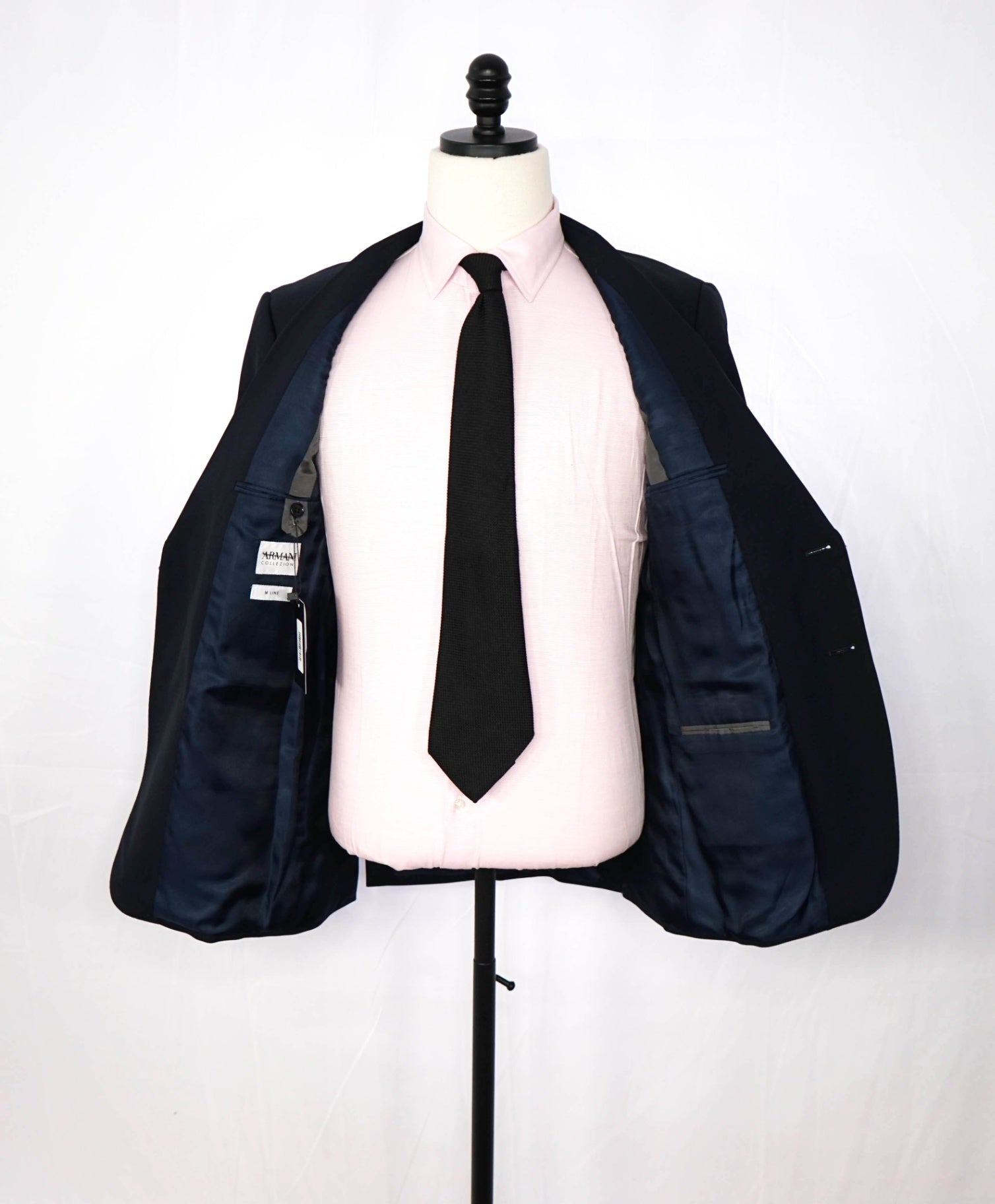 ARMANI COLLEZIONI - Navy Blue Wool Blazer - 38R