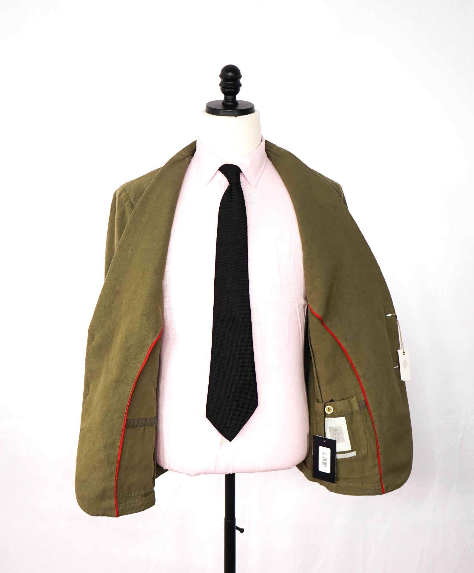$1,095 ELEVENTY - Green Linen/Cotton Blazer - 42