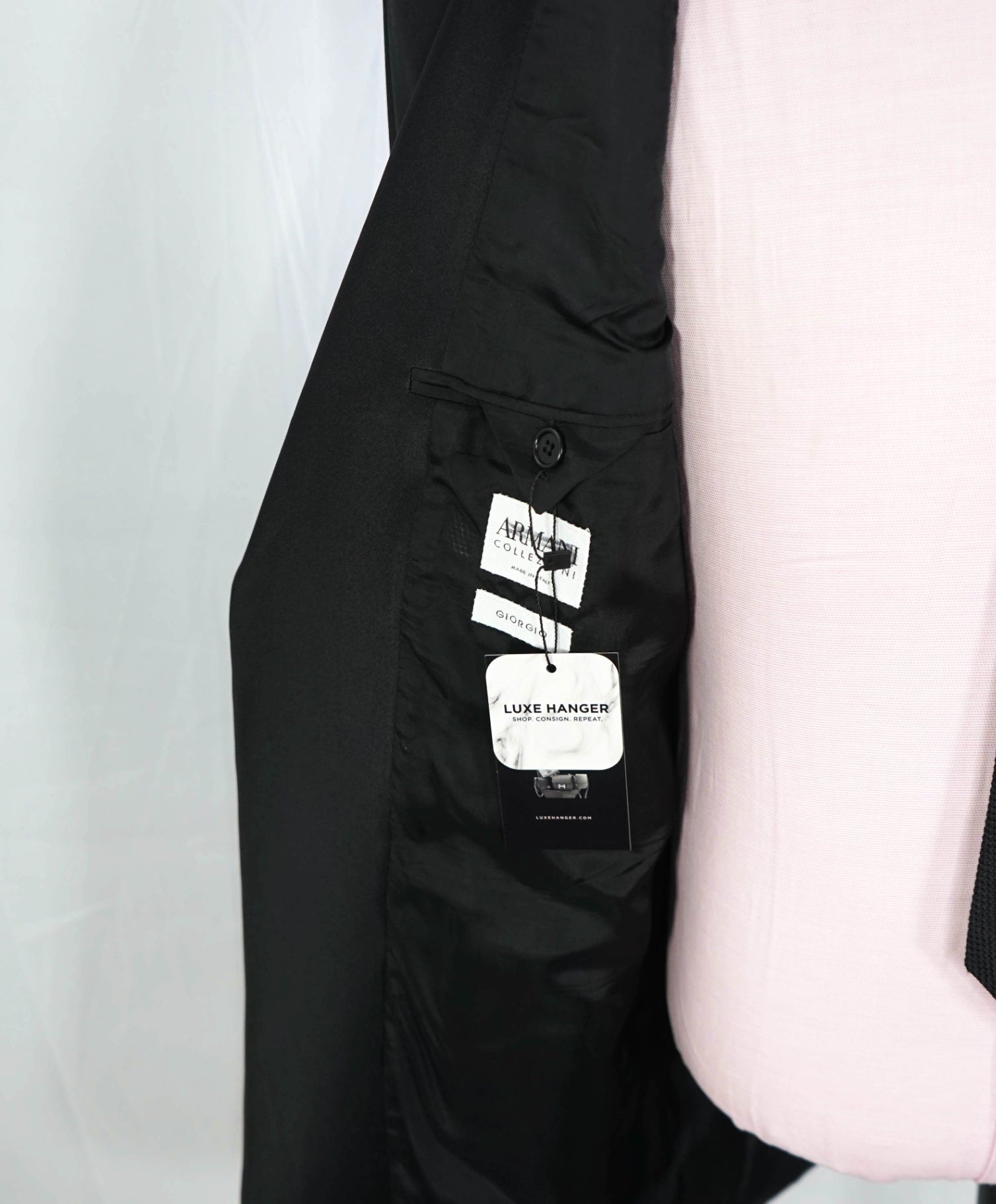 ARMANI COLLEZIONI - Black Wool Tuxedo DInner Jacket - 44L