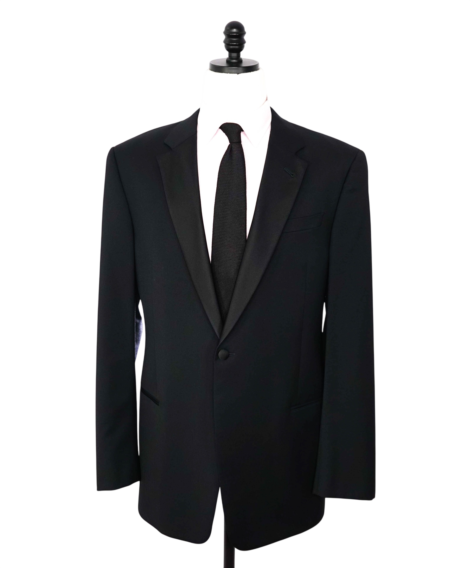 ARMANI COLLEZIONI - Black Wool Tuxedo DInner Jacket - 44L