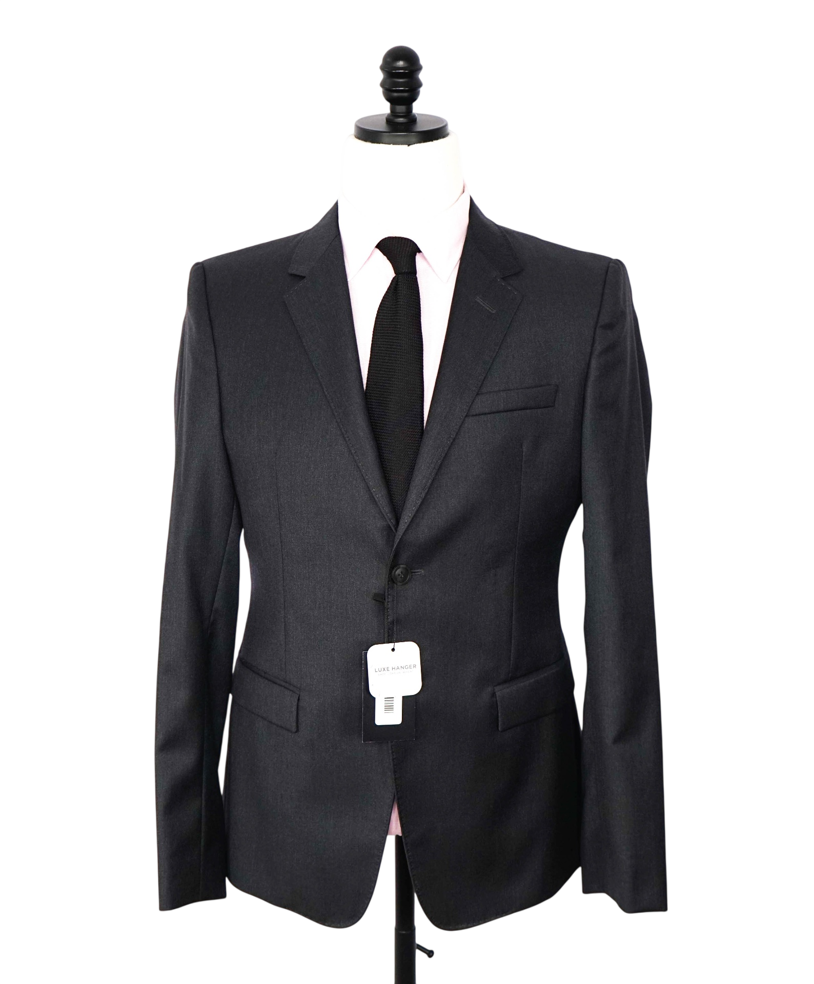 $1,595 EMPORIO ARMANI - "David Line" Gray Wool Blazer - 38R