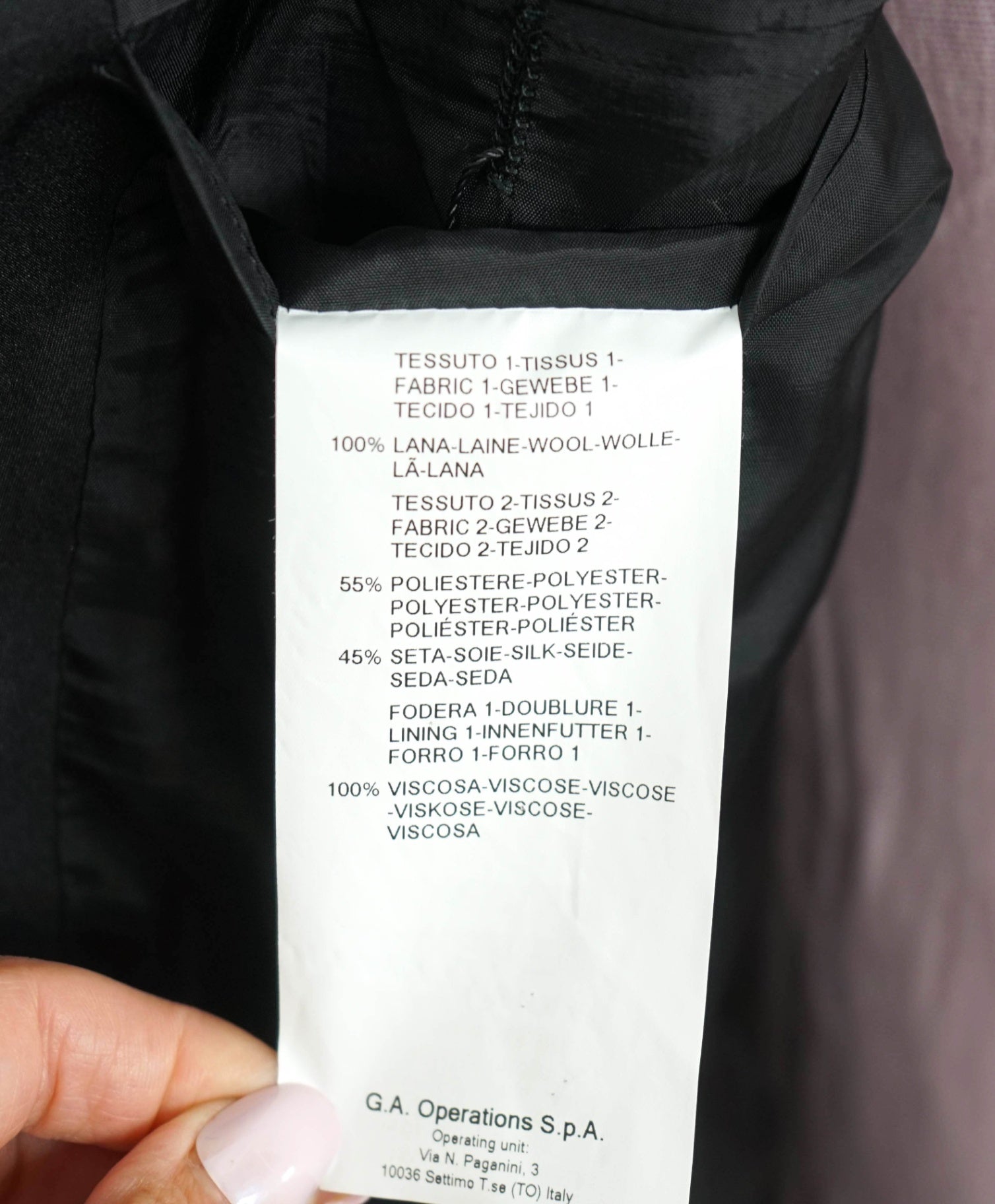 ARMANI COLLEZIONI - Black Wool Tuxedo DInner Jacket - 44L