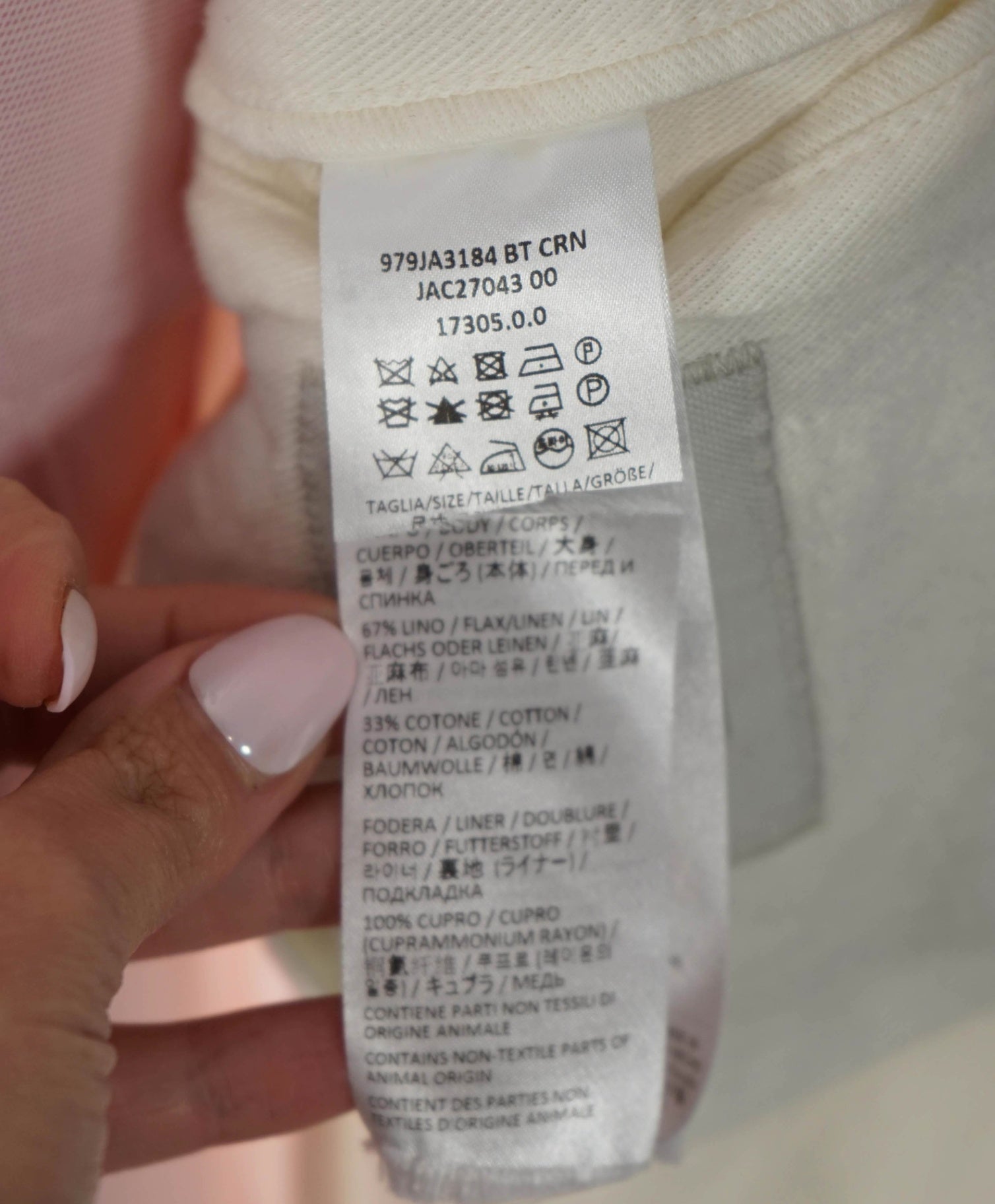 $1,095 ELEVENTY - LINEN/COTTON Patch White Pique Blazer - 36