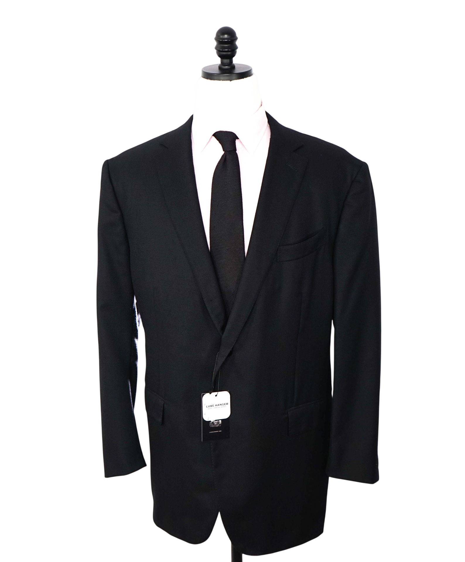 $2,595 ZEGNA - Black "COOL EFFECT" Wool Blazer - 50R US