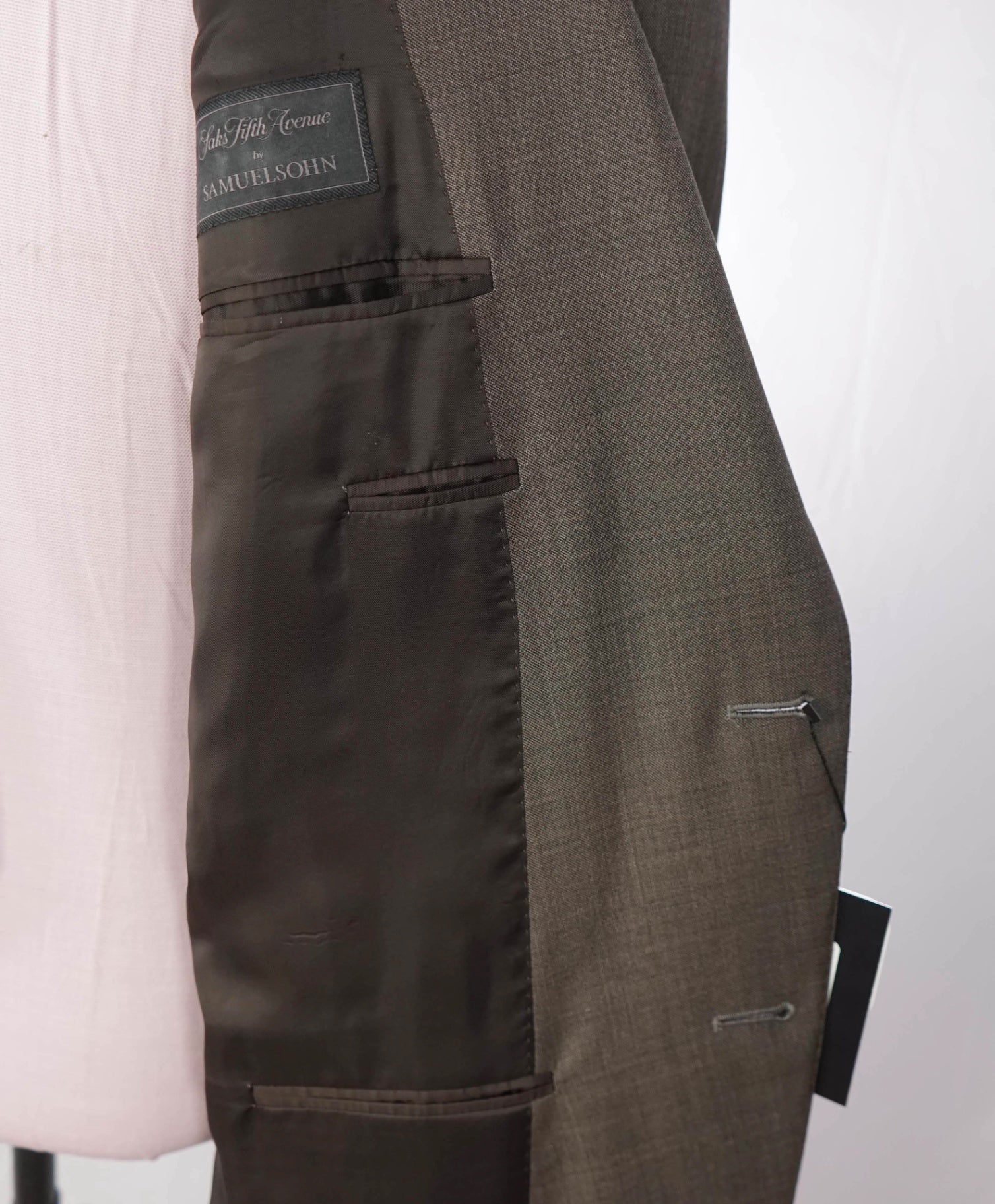 $995 SAMUELSOHN - Brown Wool Blazer - 44L