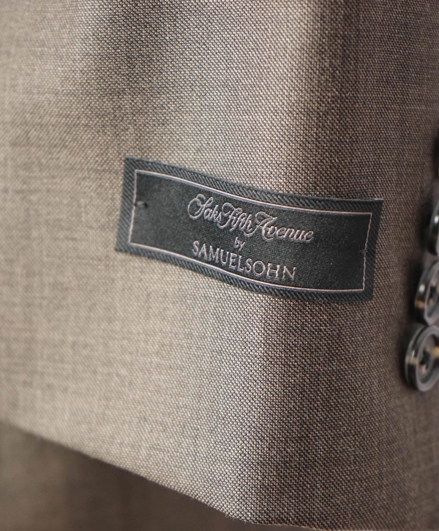 $995 SAMUELSOHN - Brown Wool Blazer - 44L
