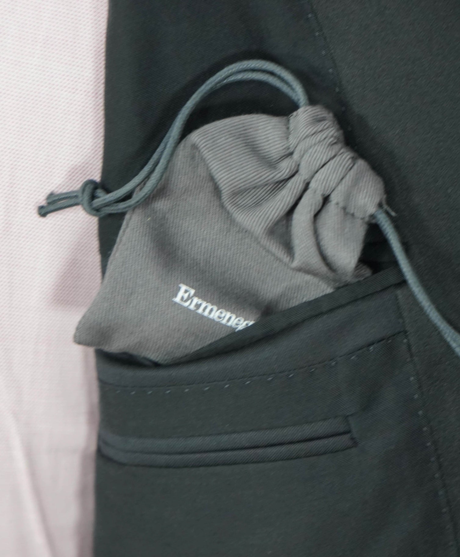 $2,995 ZEGNA - Black "MICRONSPHERE" Peak Dinner Jacket - 38S