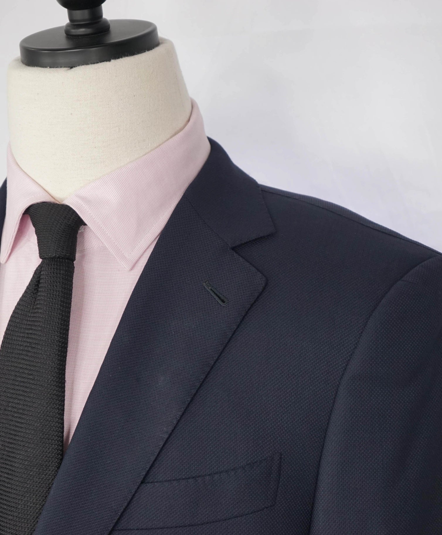 $2,595 ZEGNA - Navy Textured "COOL EFFECT" Wool Blazer - 40S