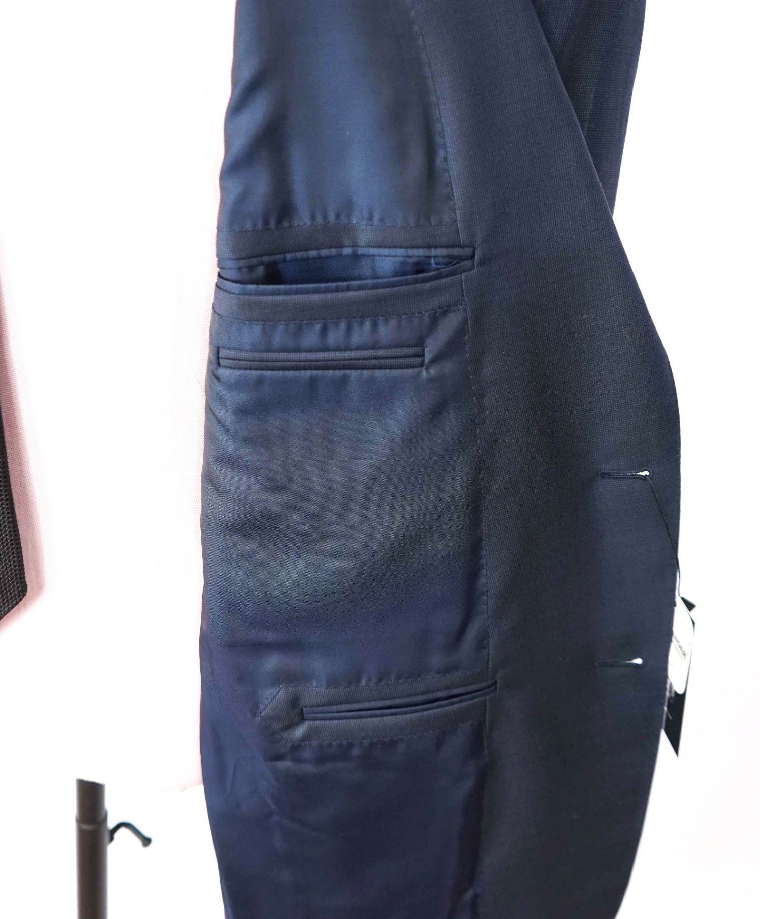$3,450 ZEGNA - Navy Birdseye "TROFEO" Wool Blazer - 50R US