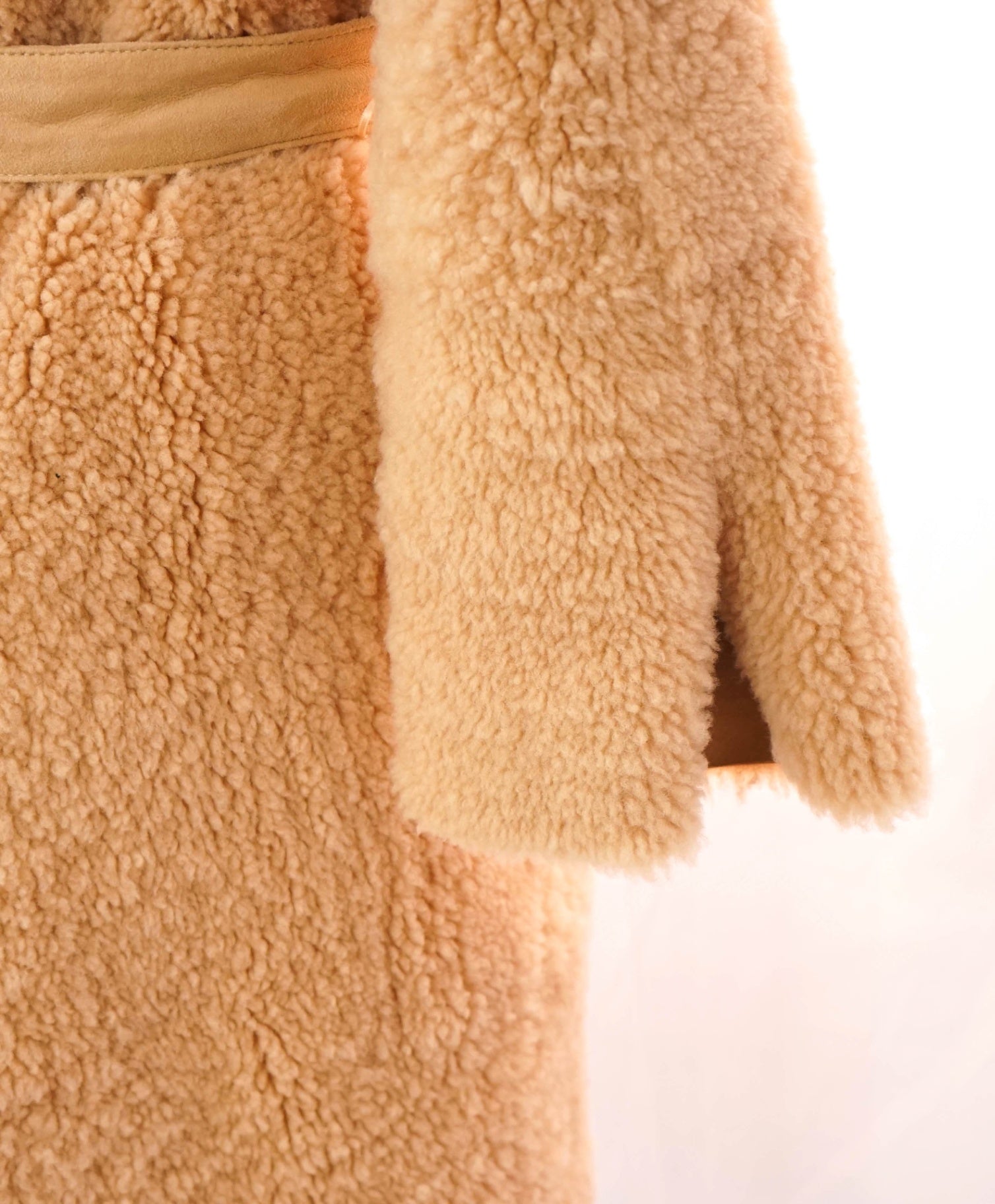 $6,695 ELEVENTY - Shearling Fur/Suede Long Coat - US 2 EU 40