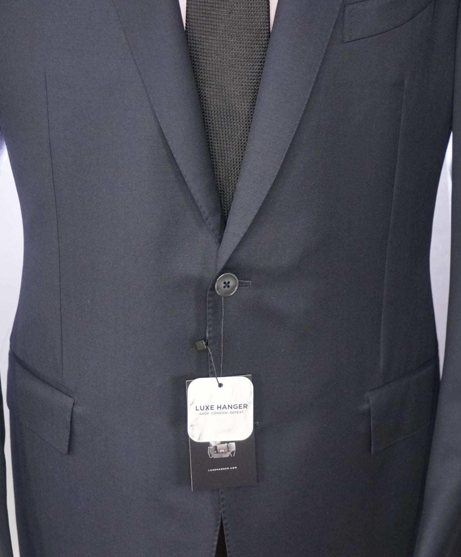 $2,695 ZEGNA - Navy Blue "MICRONSPHERE" Wool Blazer - 46L