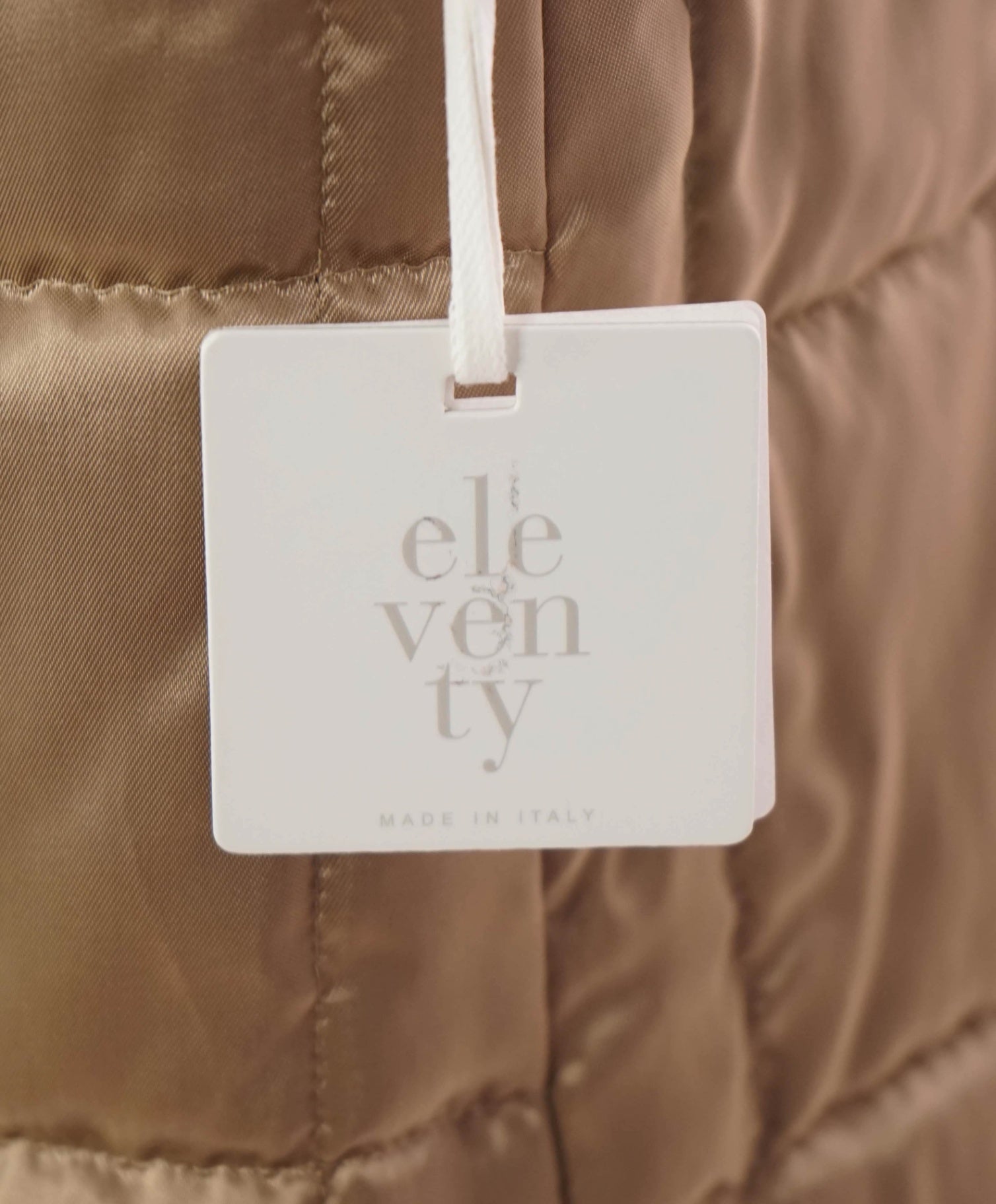 $1,195 ELEVENTY - Orange Wool/Polyamide Coat - 2 US