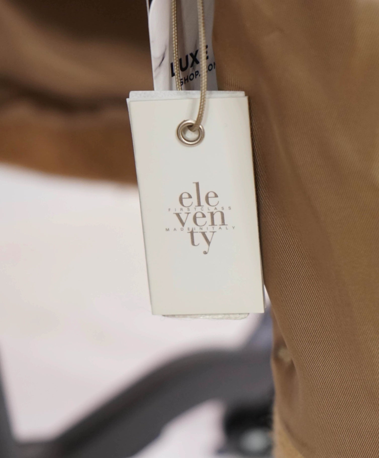 $4,495 ELEVENTY - Camel Brown Alpaca/Wool Long Coat - 10 US