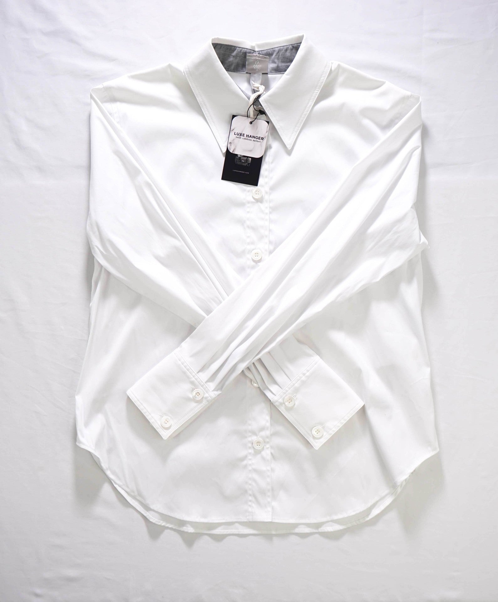 $395 ELEVENTY - White Cotton Shirt - 2 US