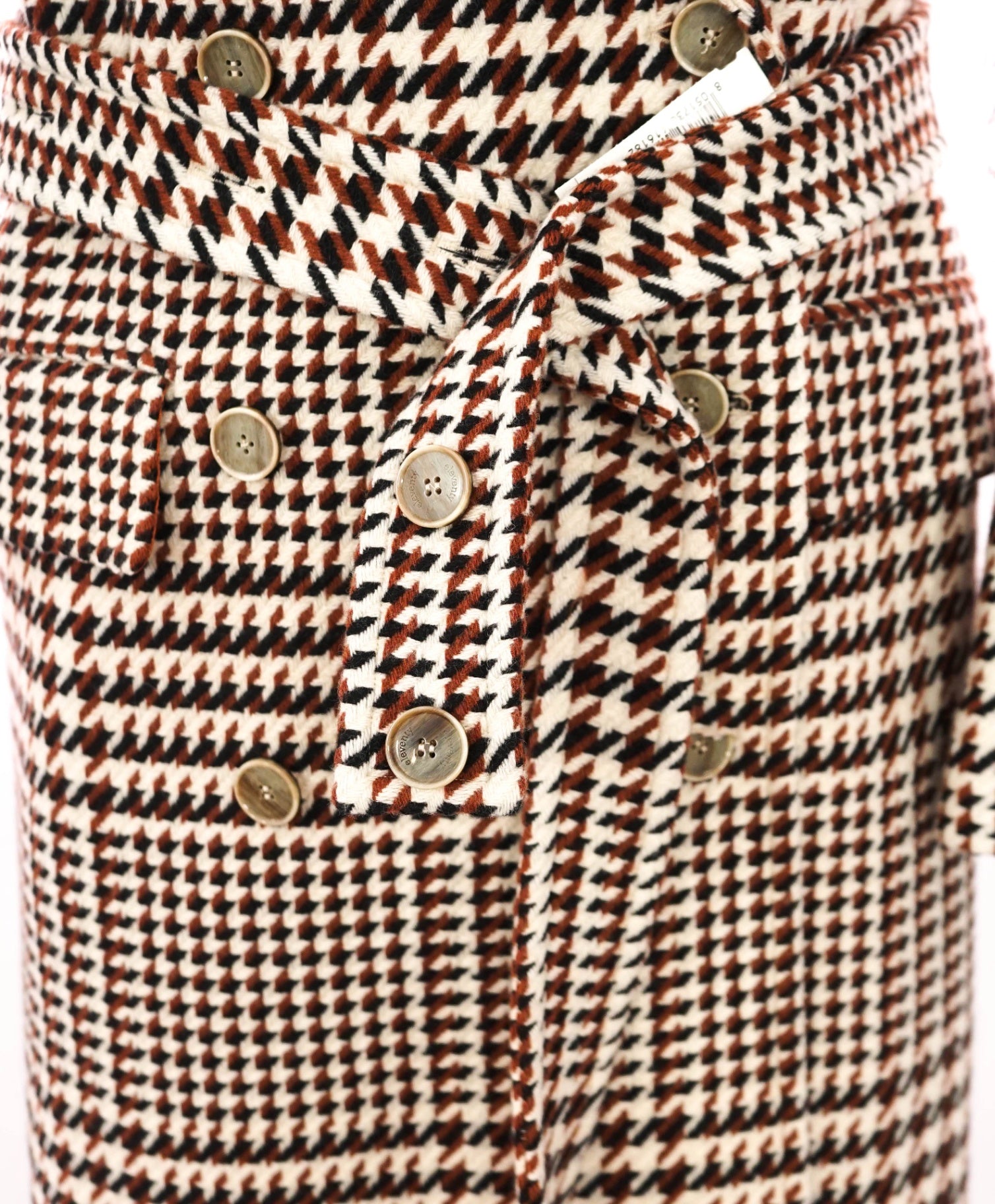 $3,200 ELEVENTY - Double-Breasted Wool Coat - (WOMEN) 6 US