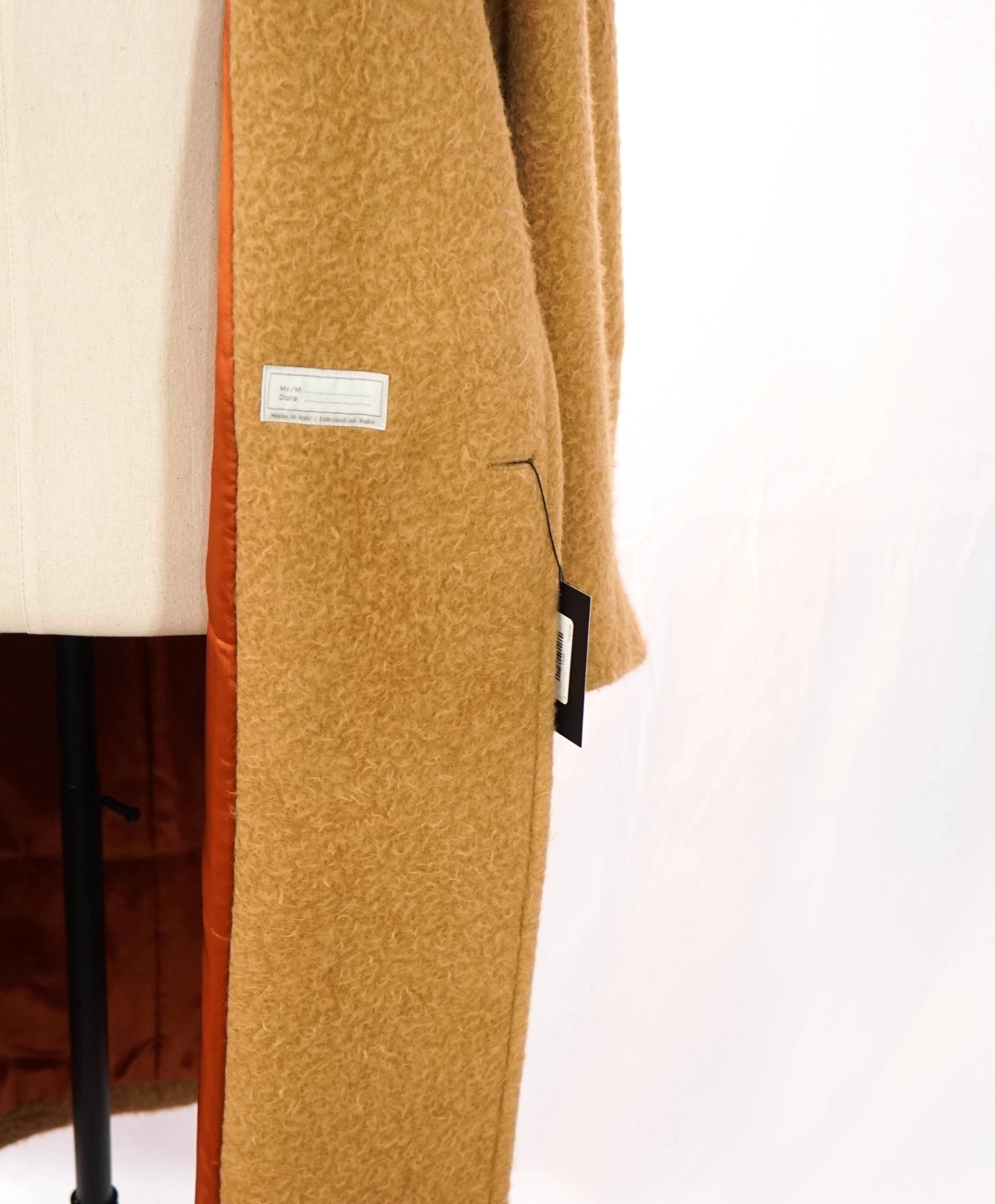 $3,295 ELEVENTY - Camel Alpaca/Wool Long Coat - 2 US 40 EU