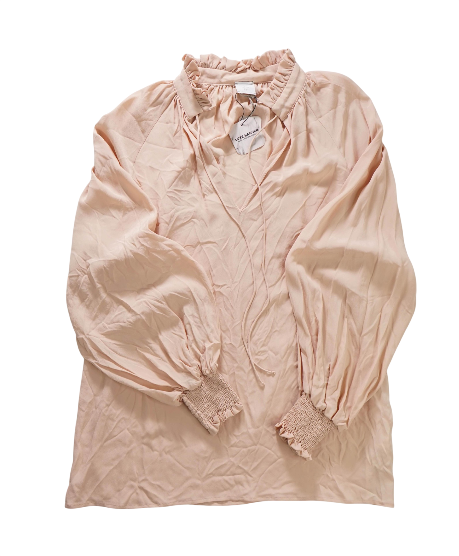$695 ELEVENTY - Pink Silk Blend Raglan Shirt - 2 US