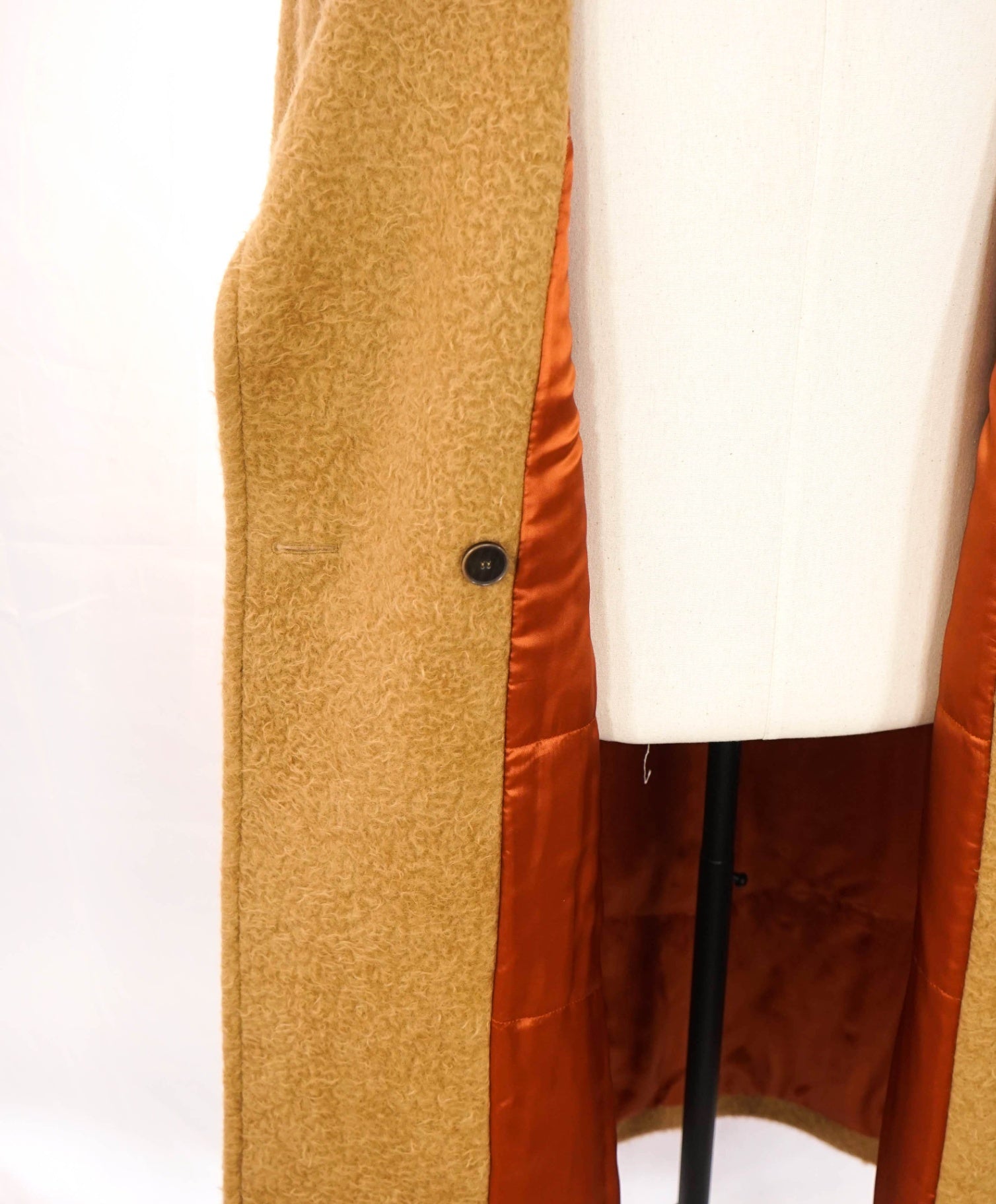 $3,295 ELEVENTY - Camel Alpaca/Wool Long Coat - 2 US 40 EU
