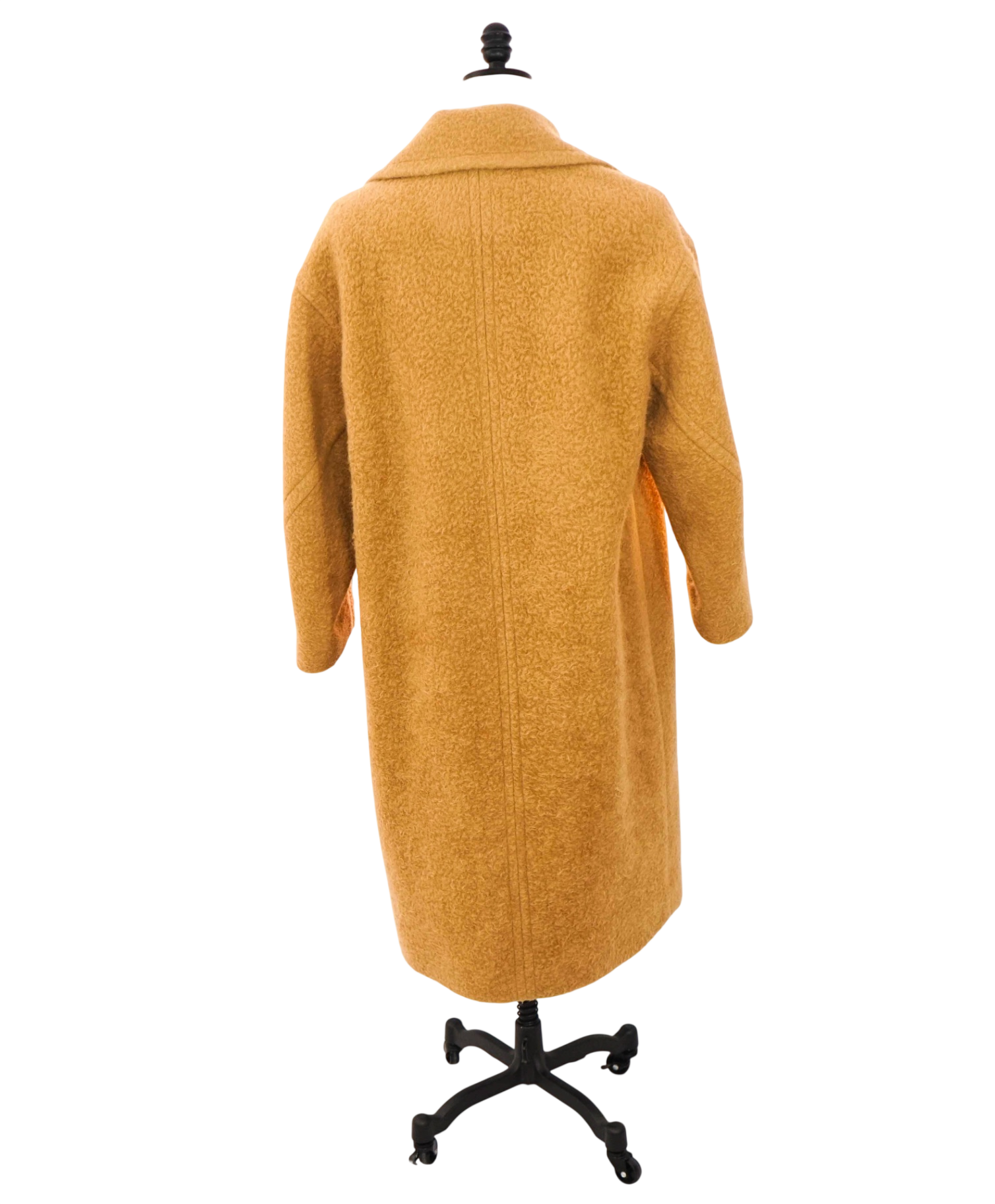 $3,295 ELEVENTY - Camel Alpaca/Wool Long Coat - 2 US 40 EU