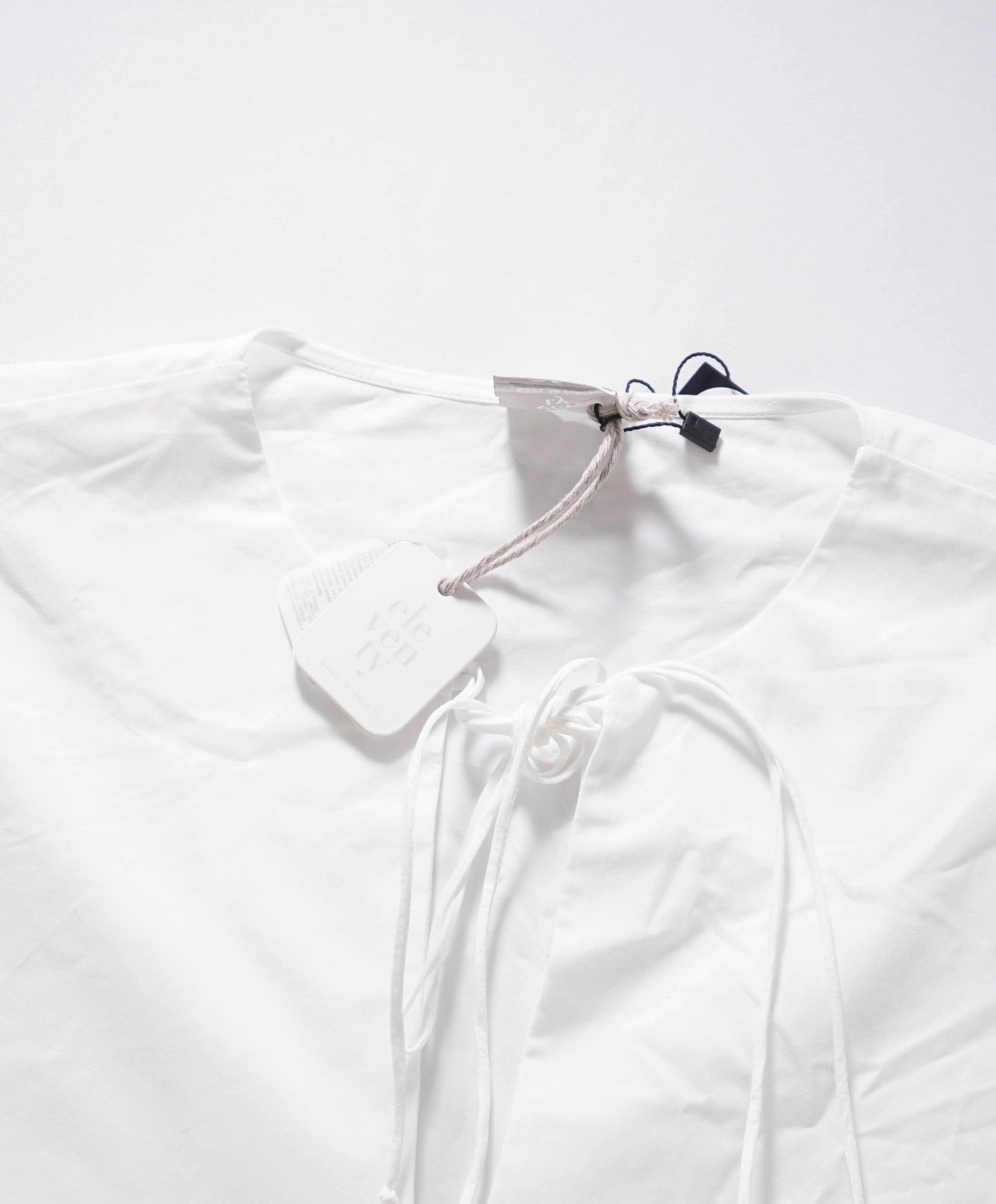 $495 ELEVENTY - White Cotton Shirt - 2 US