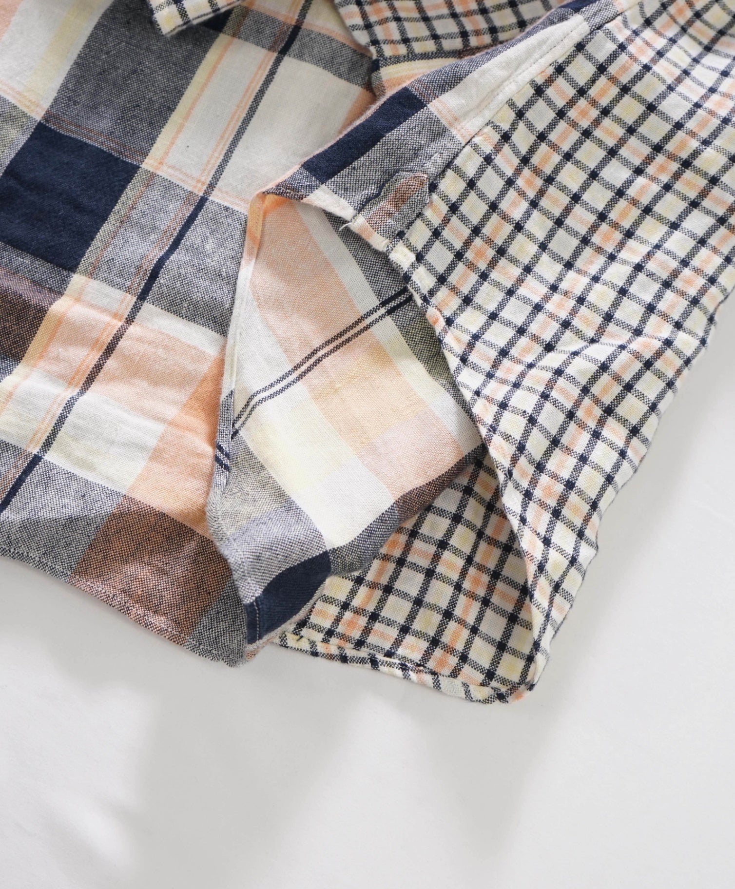 THOM BROWNE - Pink/Yellow Patchwork Plaid Cotton Shirt - 4