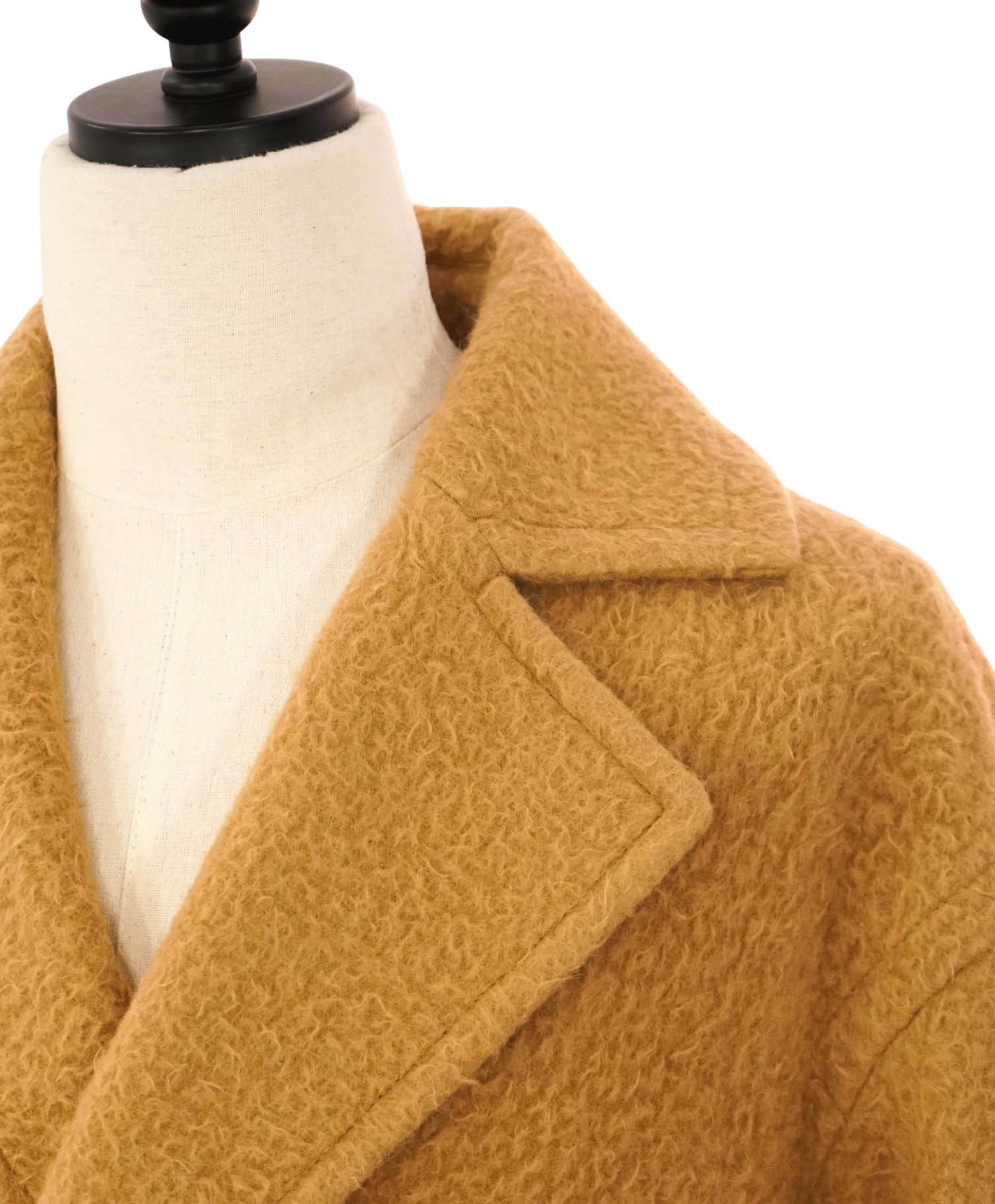 $3,295 ELEVENTY - Camel Alpaca/Wool Long Coat - 2 US 40 EU
