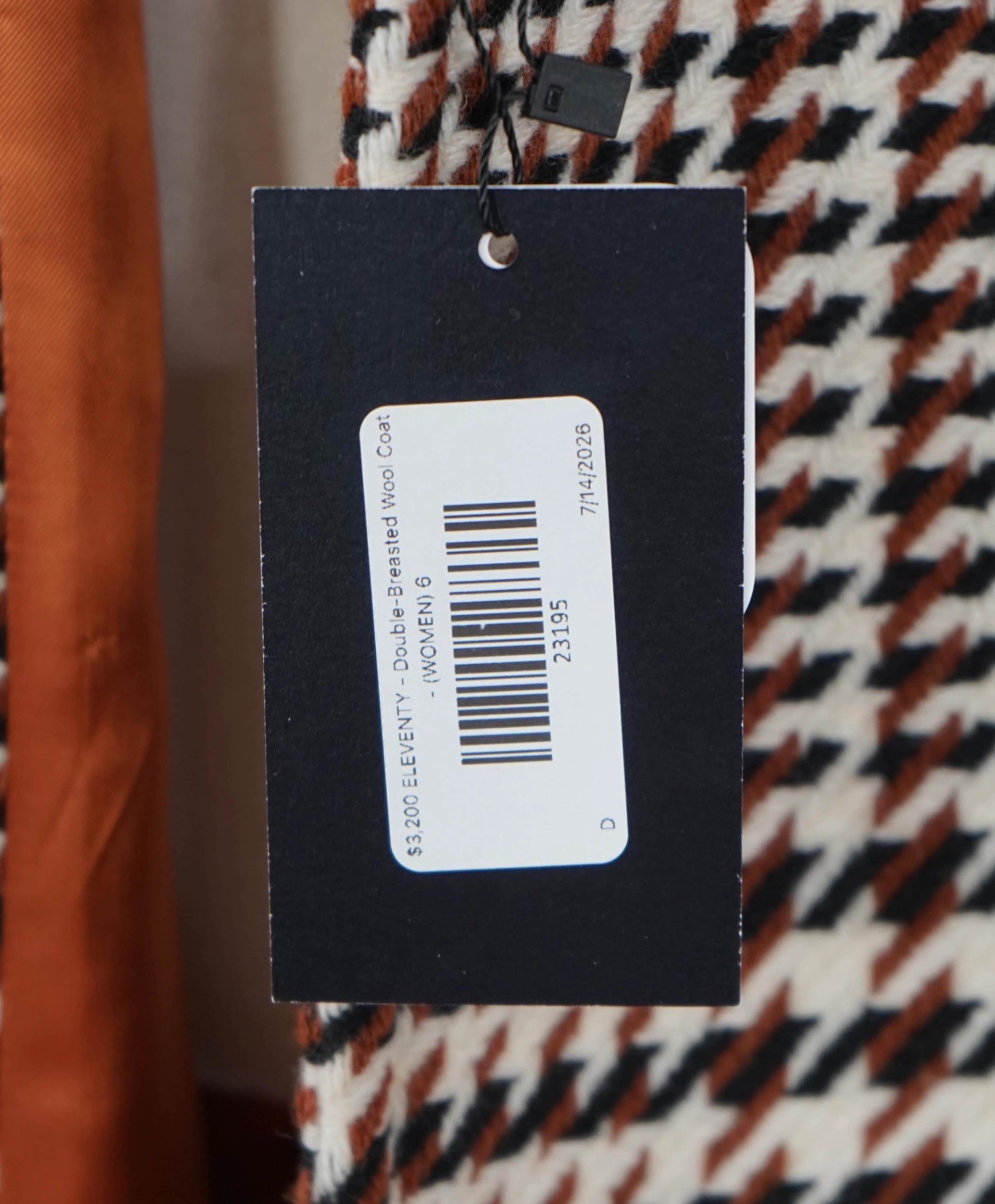 $3,200 ELEVENTY - Double-Breasted Wool Coat - (WOMEN) 6 US