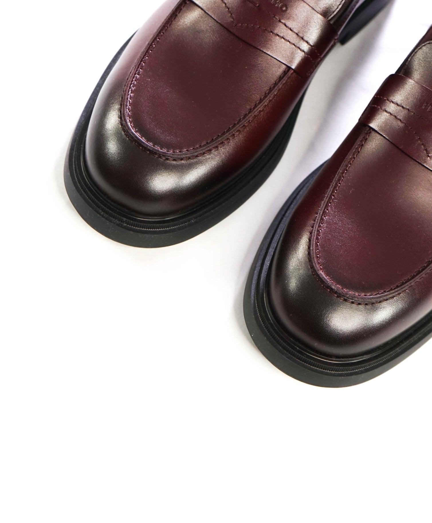 $995 FERRAGAMO - "CALIGOLA" Brown Lug-Sole Loafers - 11 EE
