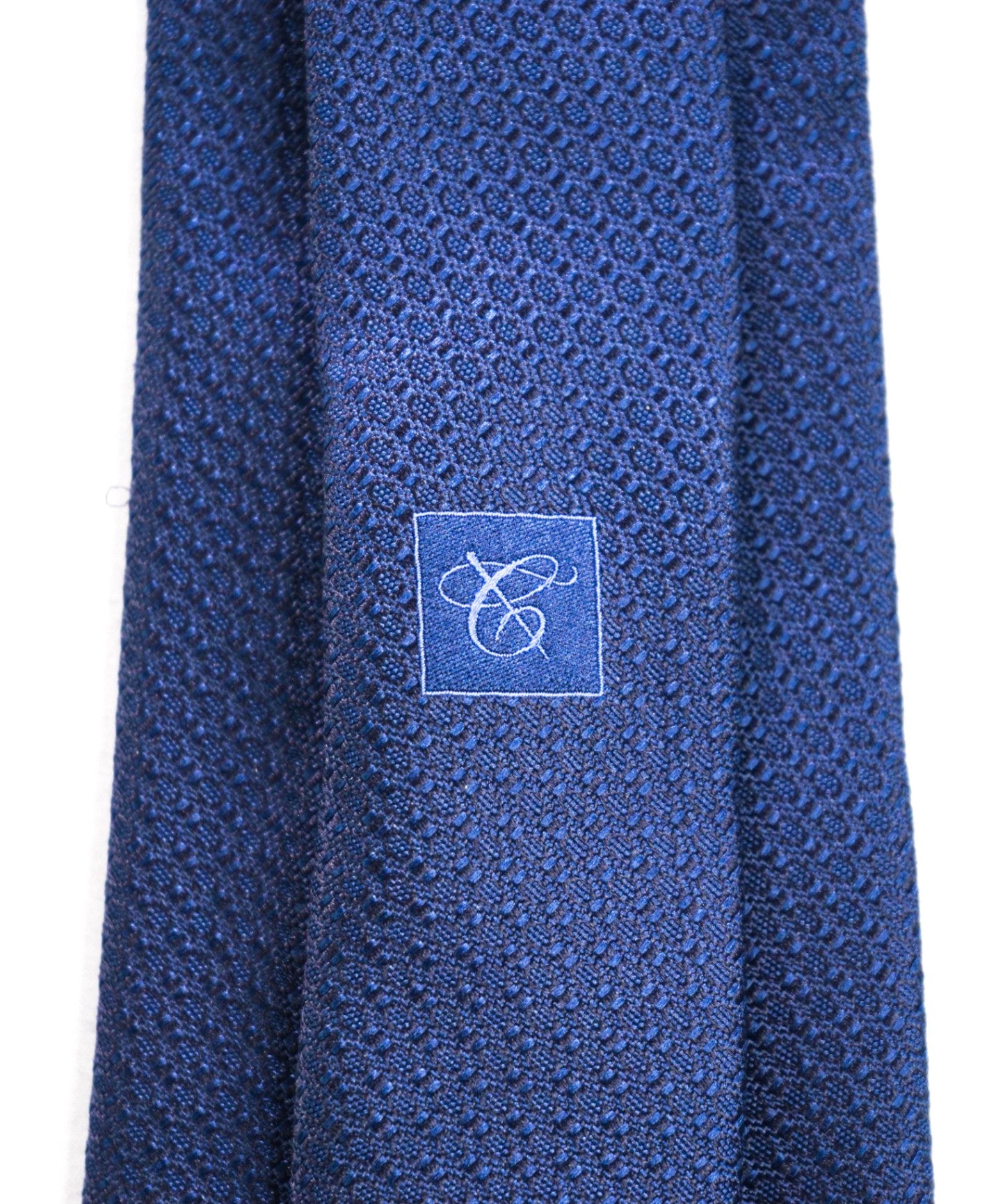 $275 CANALI - Navy Blue Textured Silk - 3.25" Tie