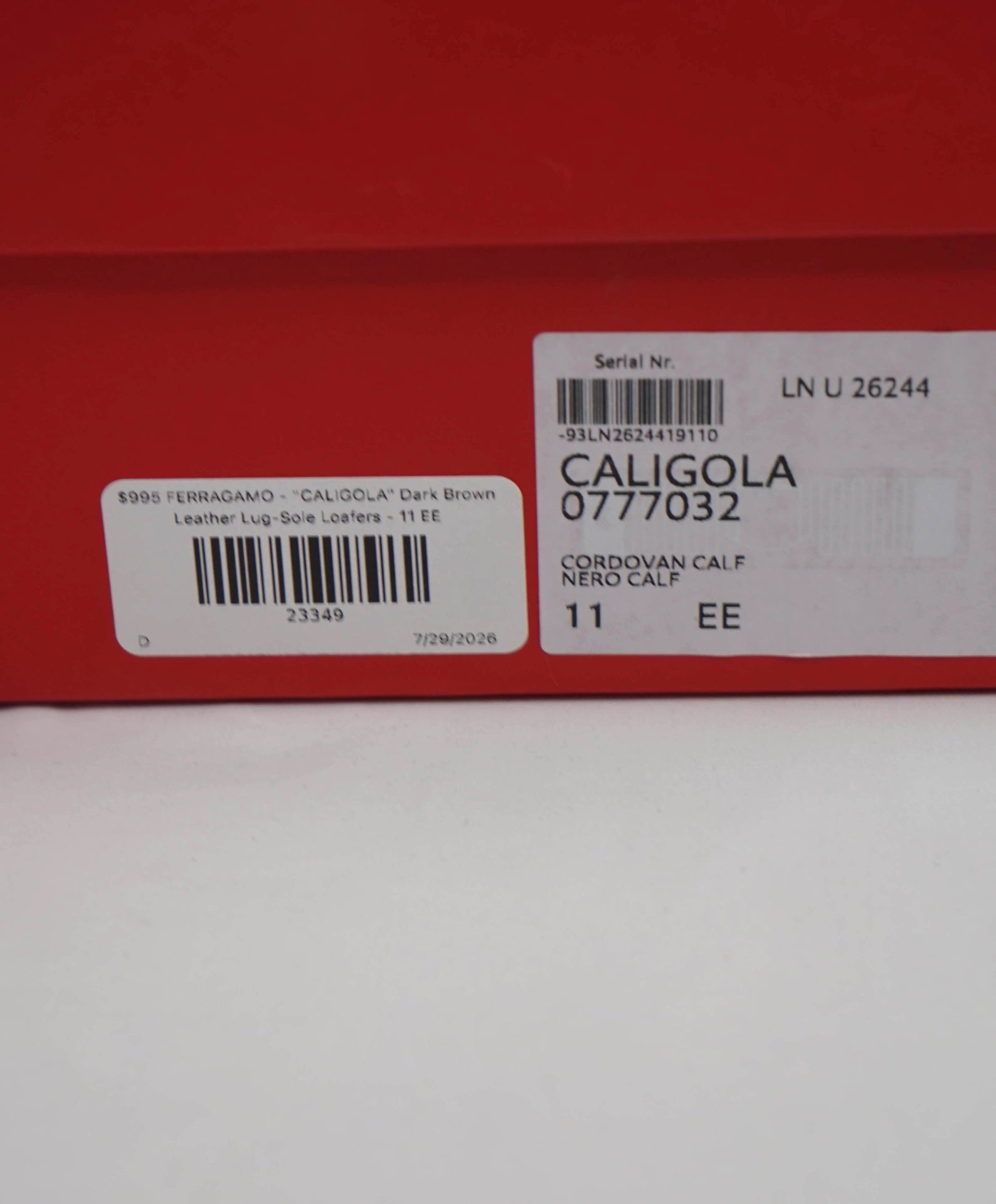 $995 FERRAGAMO - "CALIGOLA" Brown Lug-Sole Loafers - 11 EE