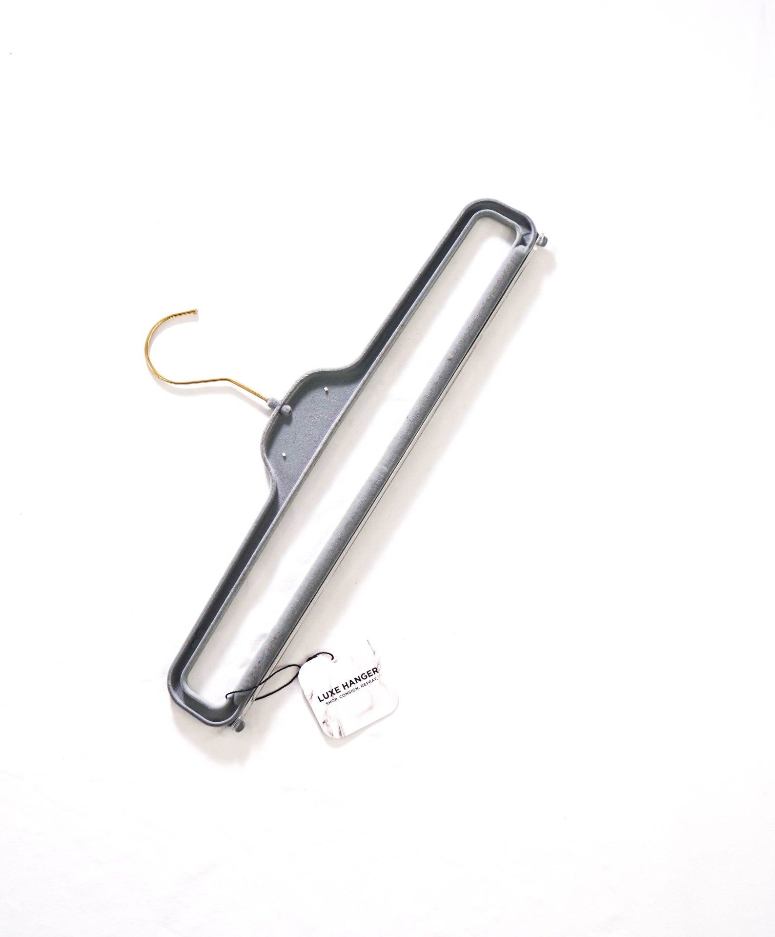 THOM BROWNE - Gray Velvet Pants Hanger