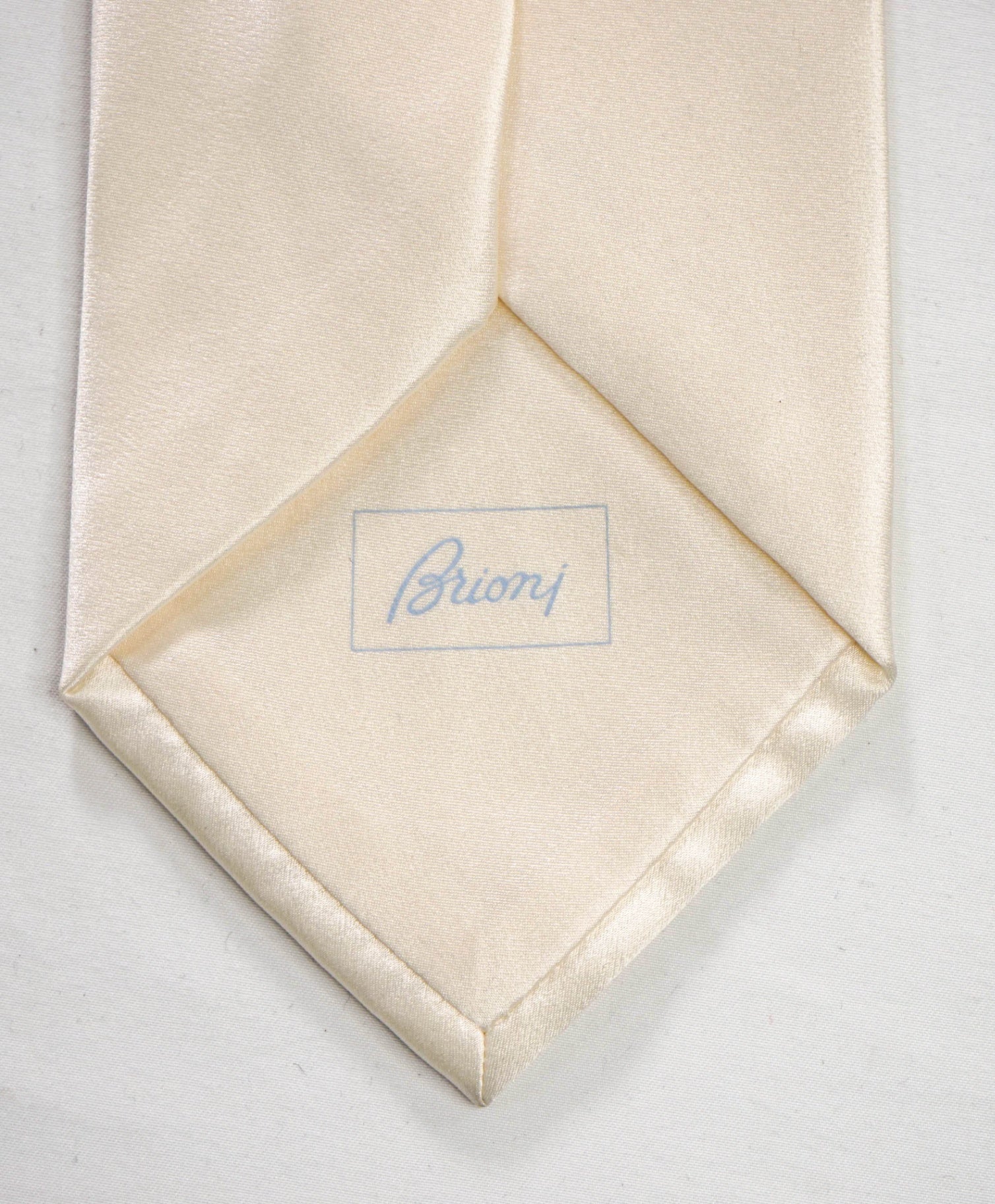 BRIONI - Ivory White Silk - 3.5" Tie