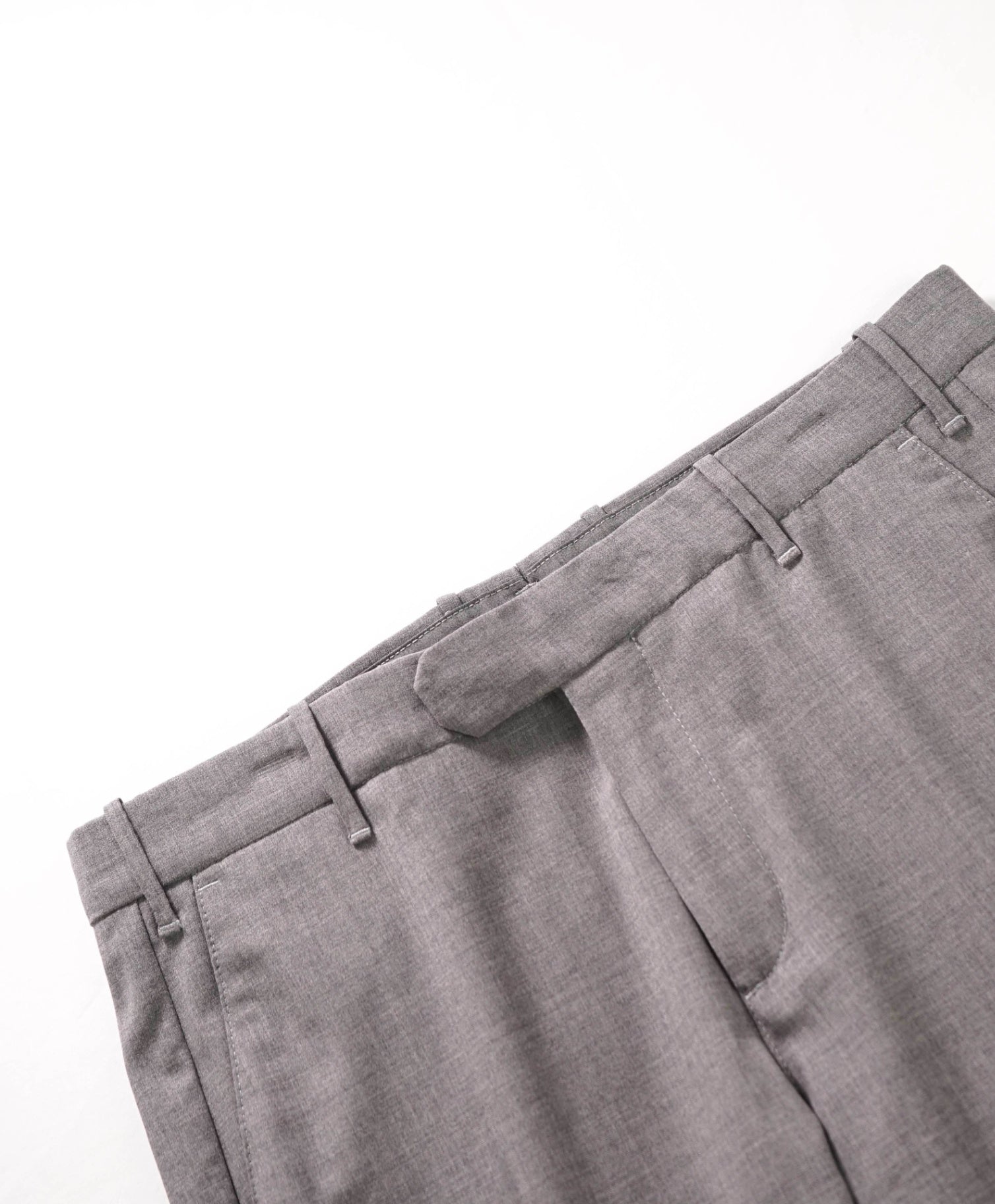 $595 ELEVENTY - Gray Wool Pants - 35W