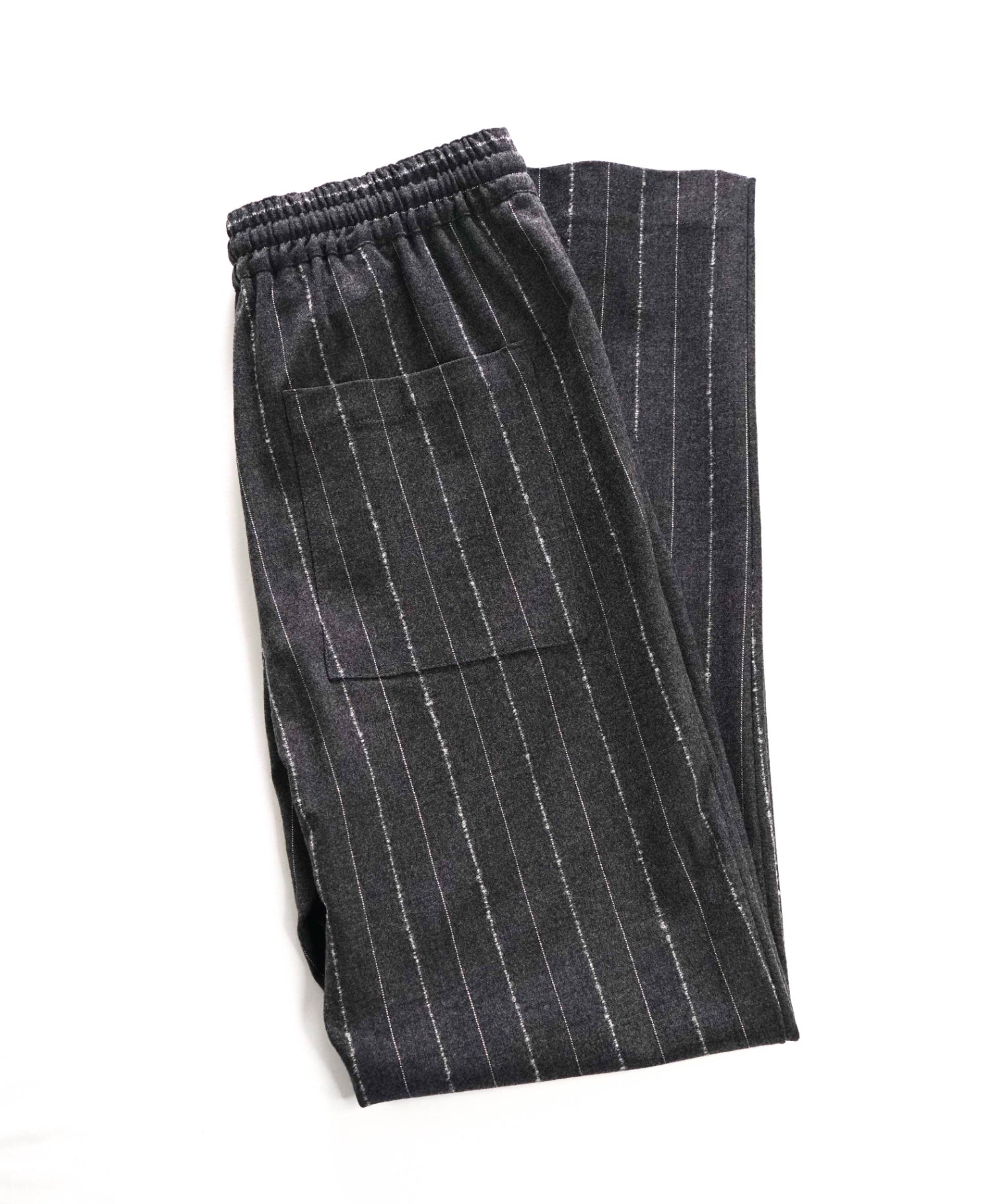$1,895 ELEVENTY - Gray Flannel Drawstring Pants - 4US (42EU)