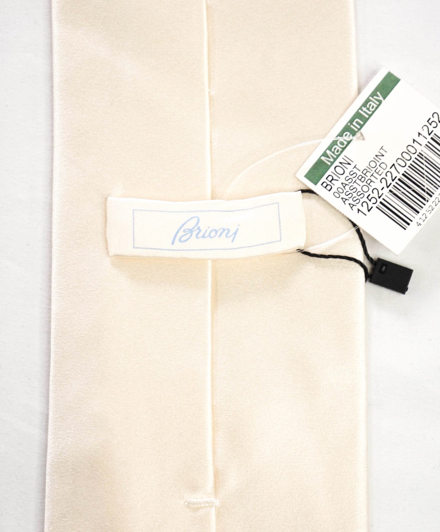 BRIONI - Ivory White Silk - 3.5" Tie