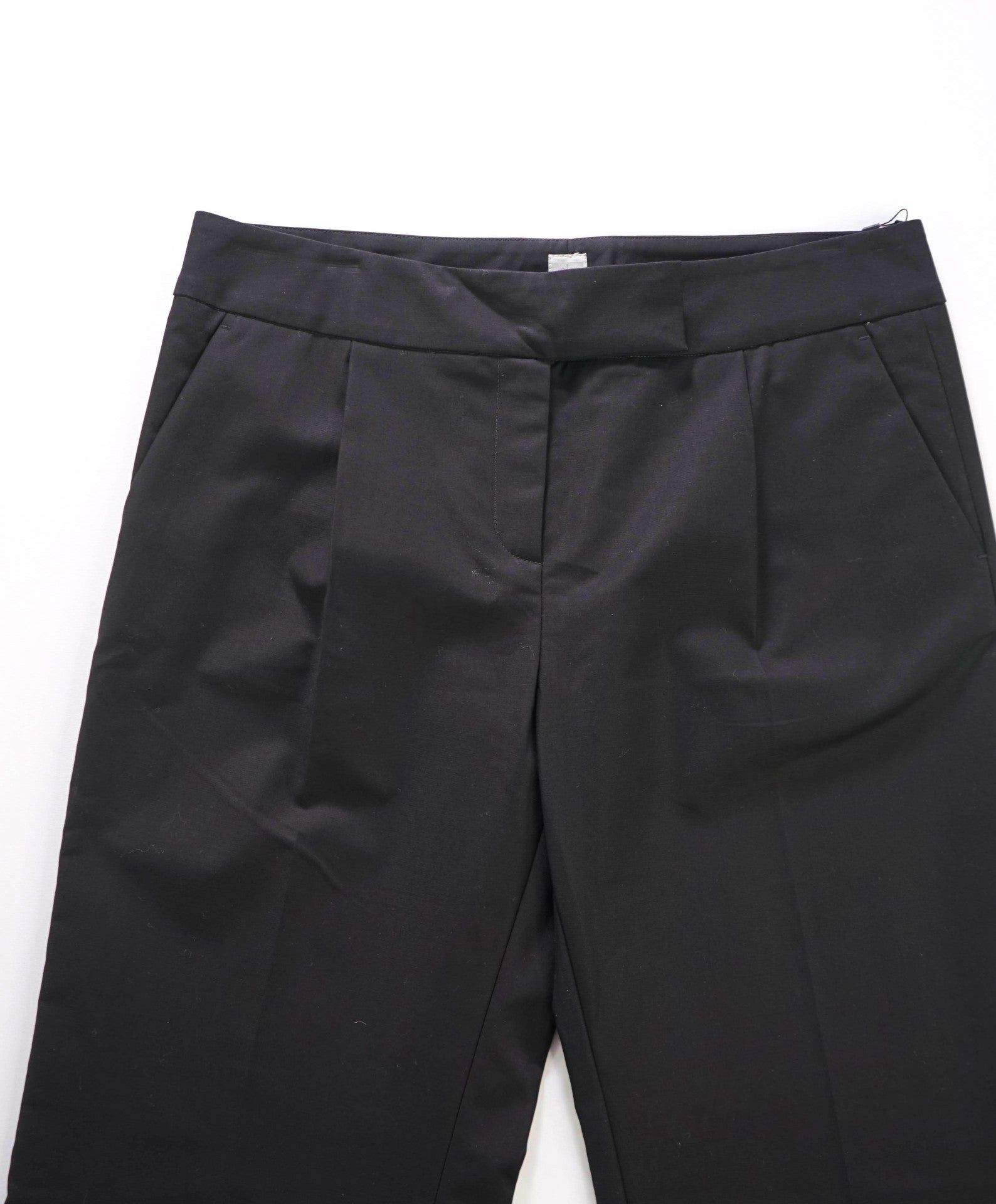 $495 ELEVENTY - Black Cotton Chinos - 10 US (48EU)