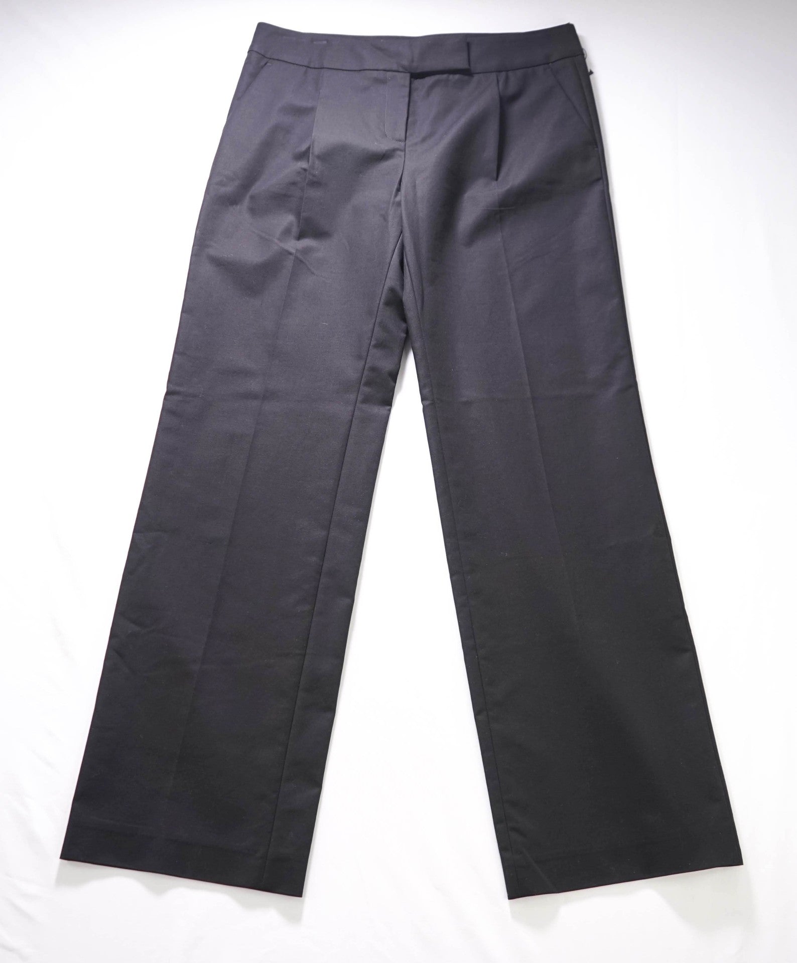 $495 ELEVENTY - Black Cotton Chinos - 2 US (40EU)