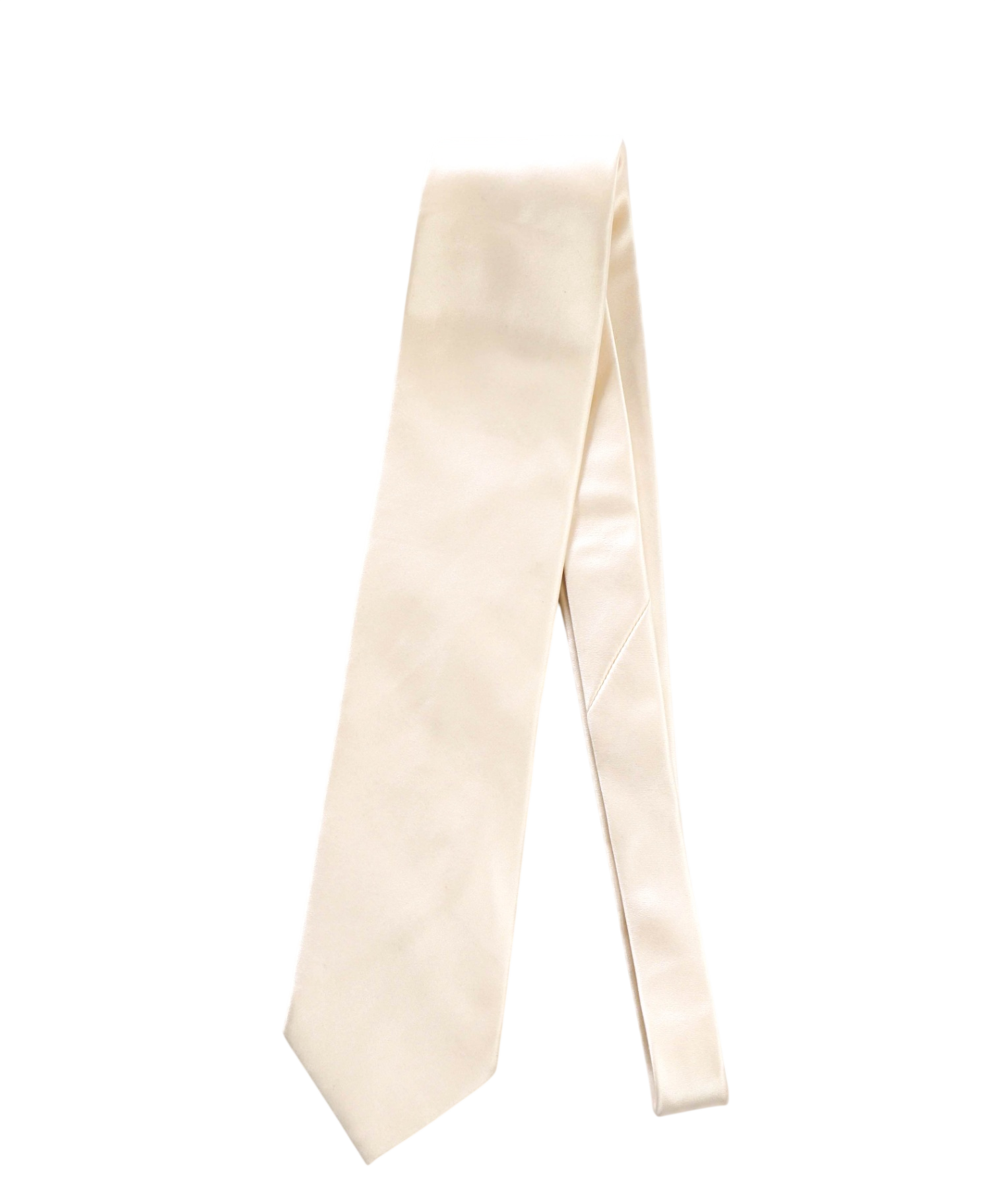 BRIONI - Ivory White Silk - 3.5" Tie