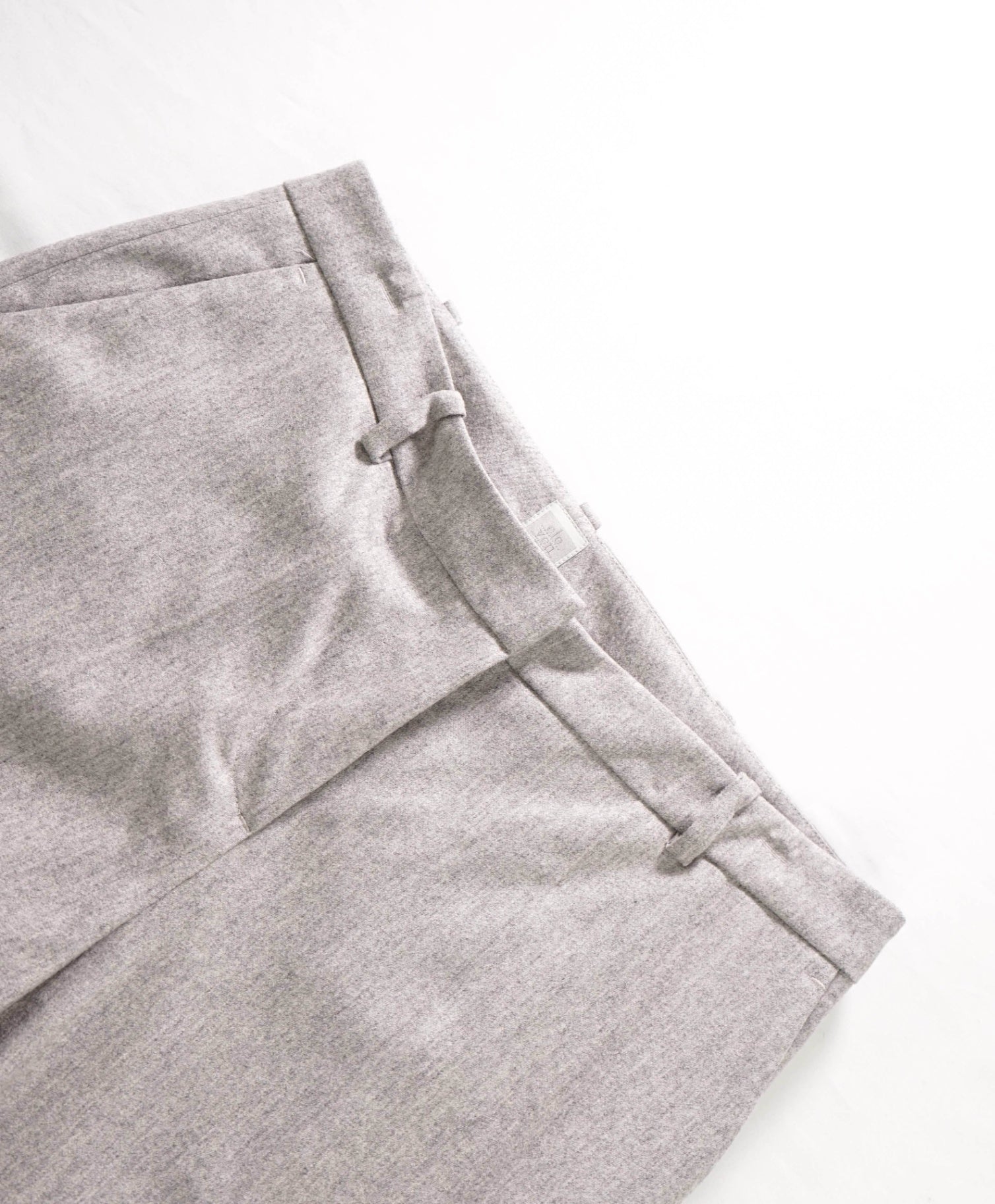 $545 ELEVENTY - Gray Flannel Wool/Cashmere Pants - 2US (40EU)