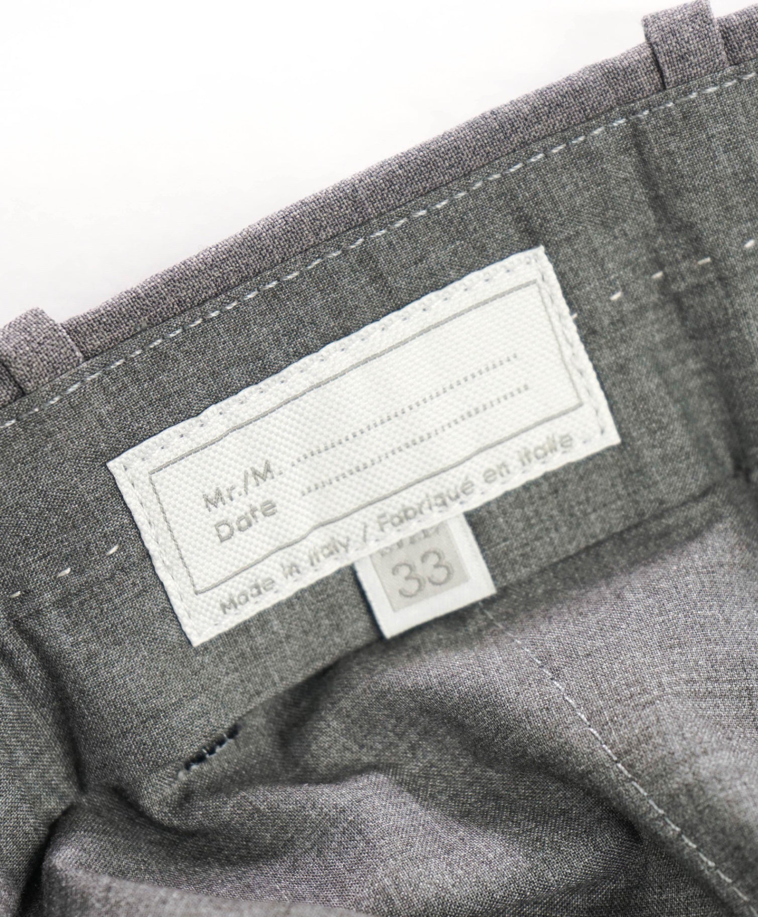 $595 ELEVENTY - Gray Wool Pants - 35W