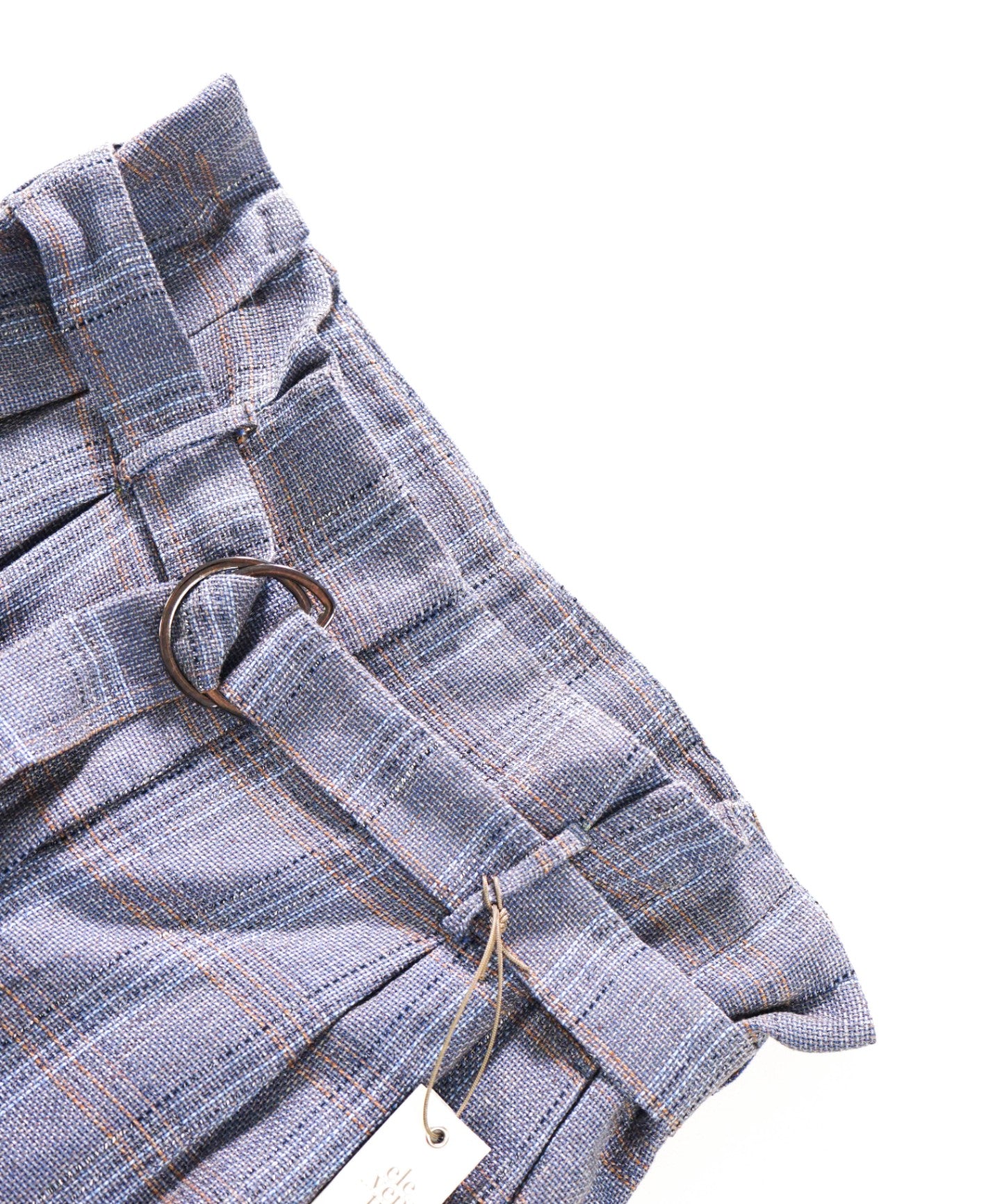 $545 ELEVENTY - Blue Woven Cotton/Linen Pants - 4 US (42EU)